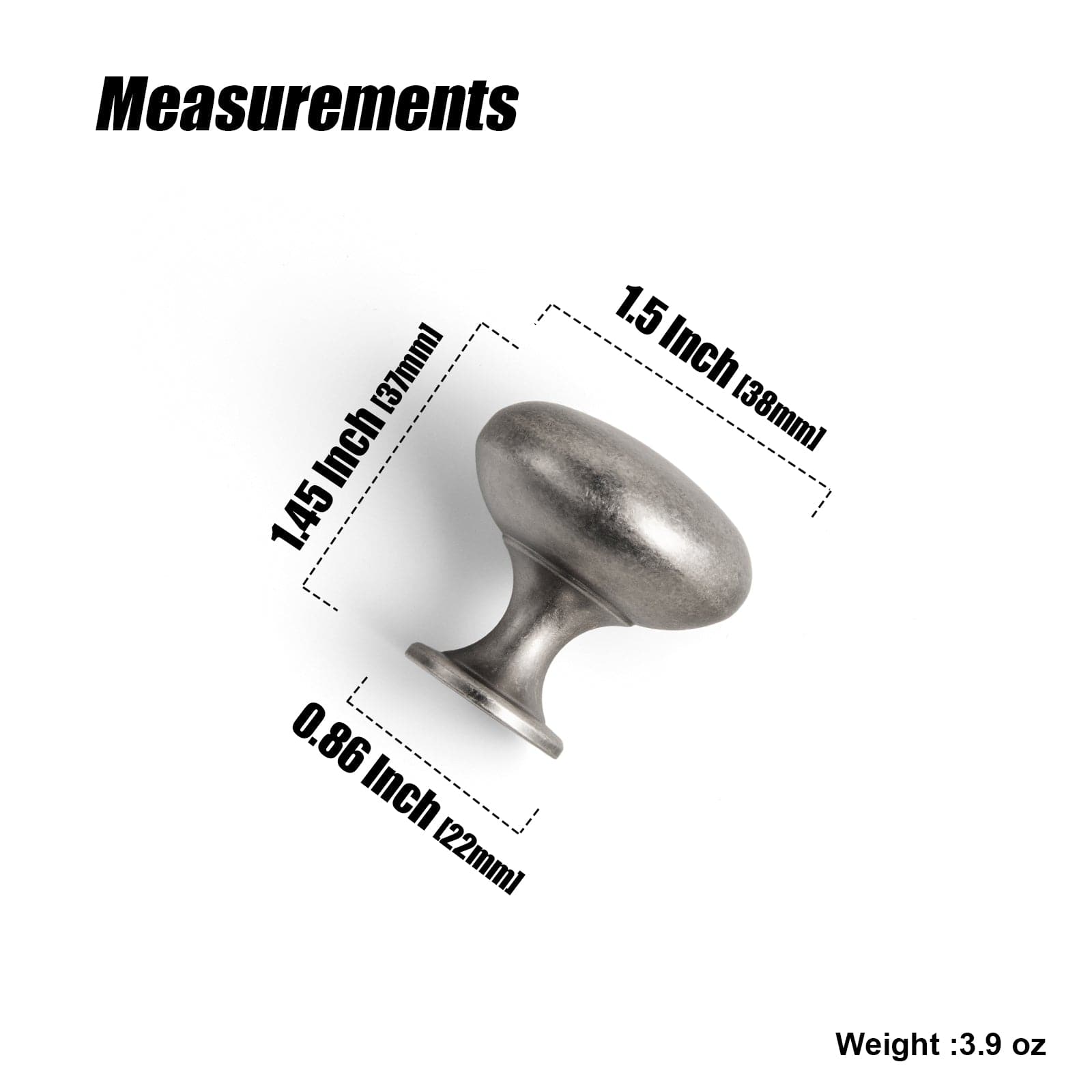 6 Pack Antique Brass Zinc Alloy Cabinet Knob with Back Plate Single Hole Center Cabinet Hardware for Bedroom Kitchen