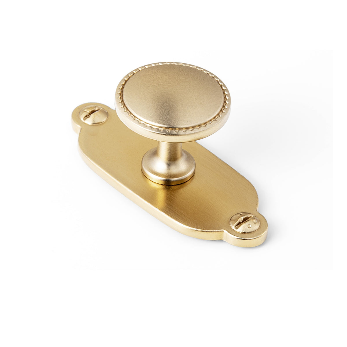 Classic Round Design Cabinet Knobs with Toothed Rim for Kitchen Drawers
