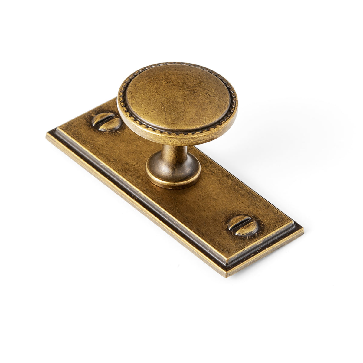 Classic Round Design Cabinet Knobs with Toothed Rim for Kitchen Drawers