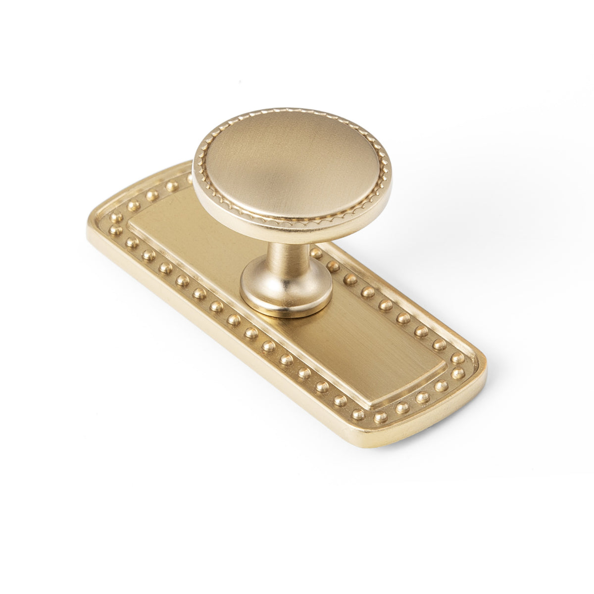 Classic Round Design Cabinet Knobs with Toothed Rim for Kitchen Drawers