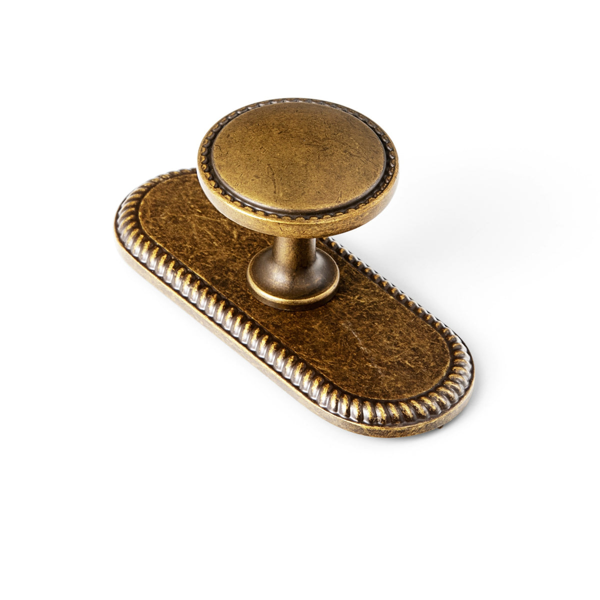 Classic Round Design Cabinet Knobs with Toothed Rim for Kitchen Drawers