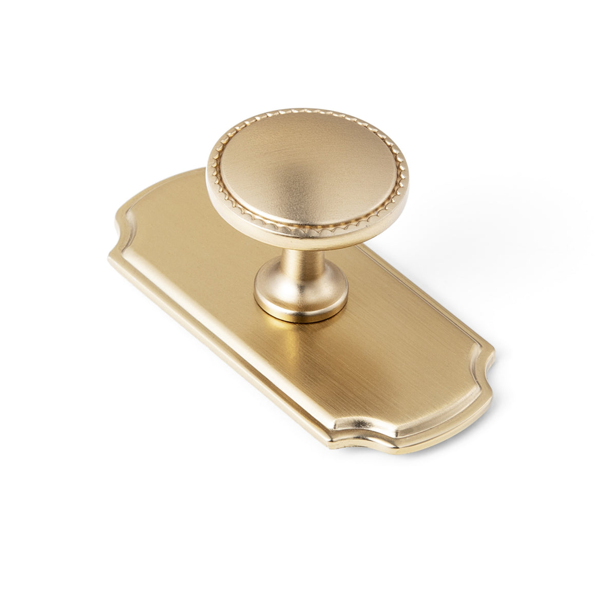 Classic Round Design Cabinet Knobs with Toothed Rim for Kitchen Drawers