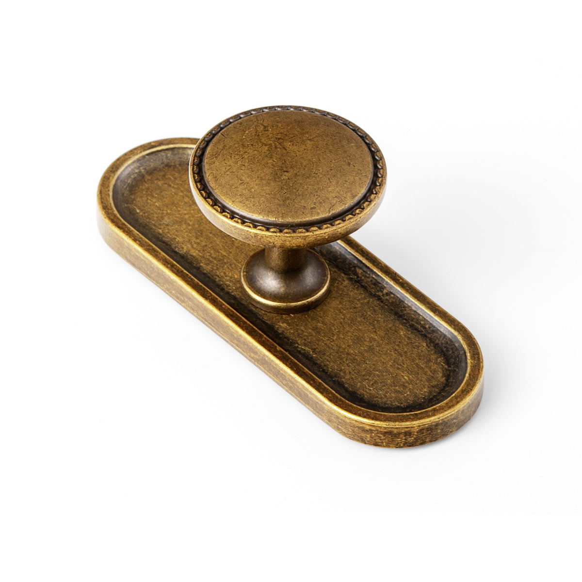 Classic Round Design Cabinet Knobs with Toothed Rim for Kitchen Drawers