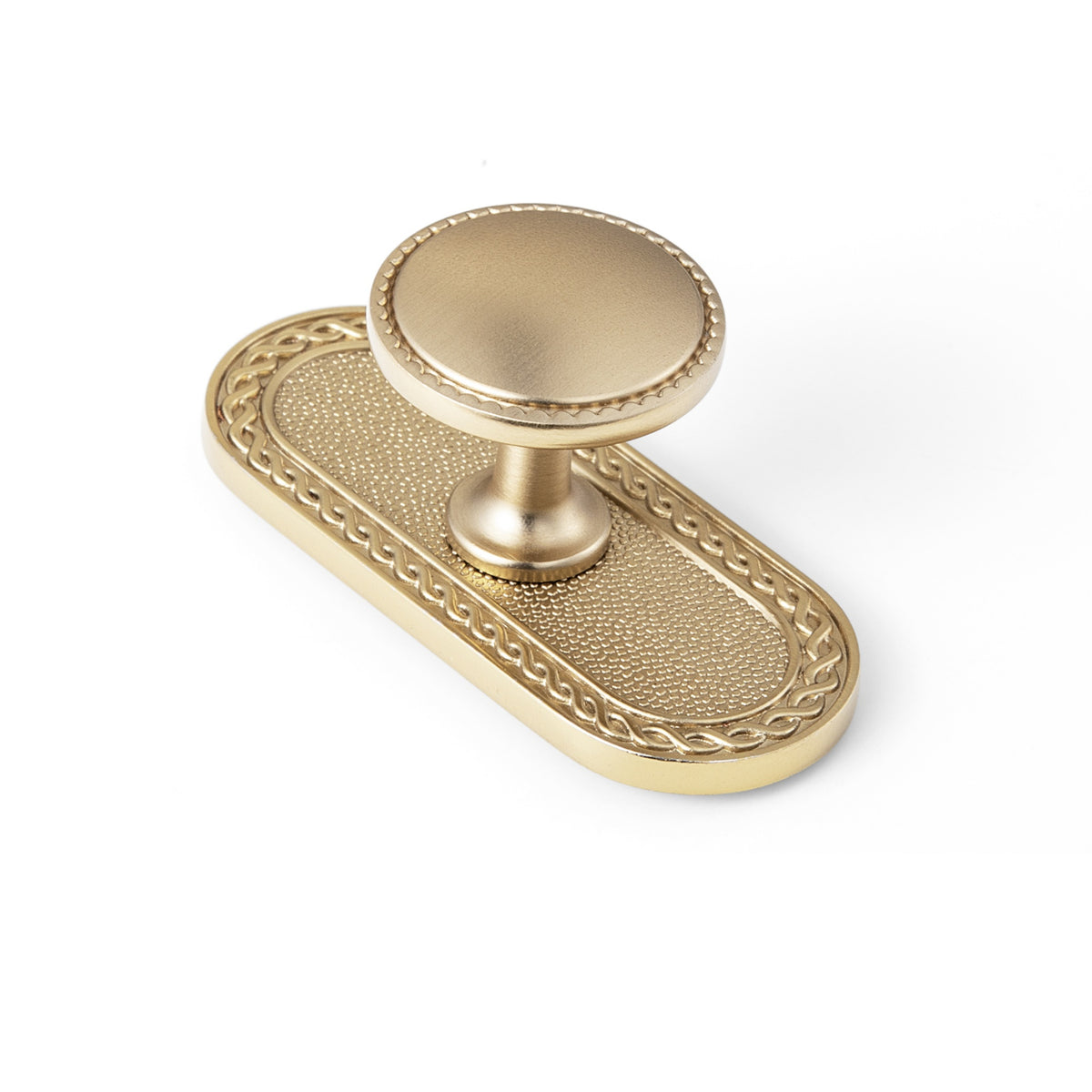 Classic Round Design Cabinet Knobs with Toothed Rim for Kitchen Drawers