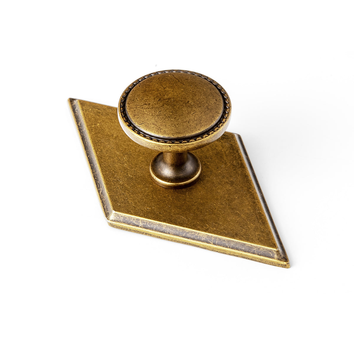 Classic Round Design Cabinet Knobs with Toothed Rim for Kitchen Drawers
