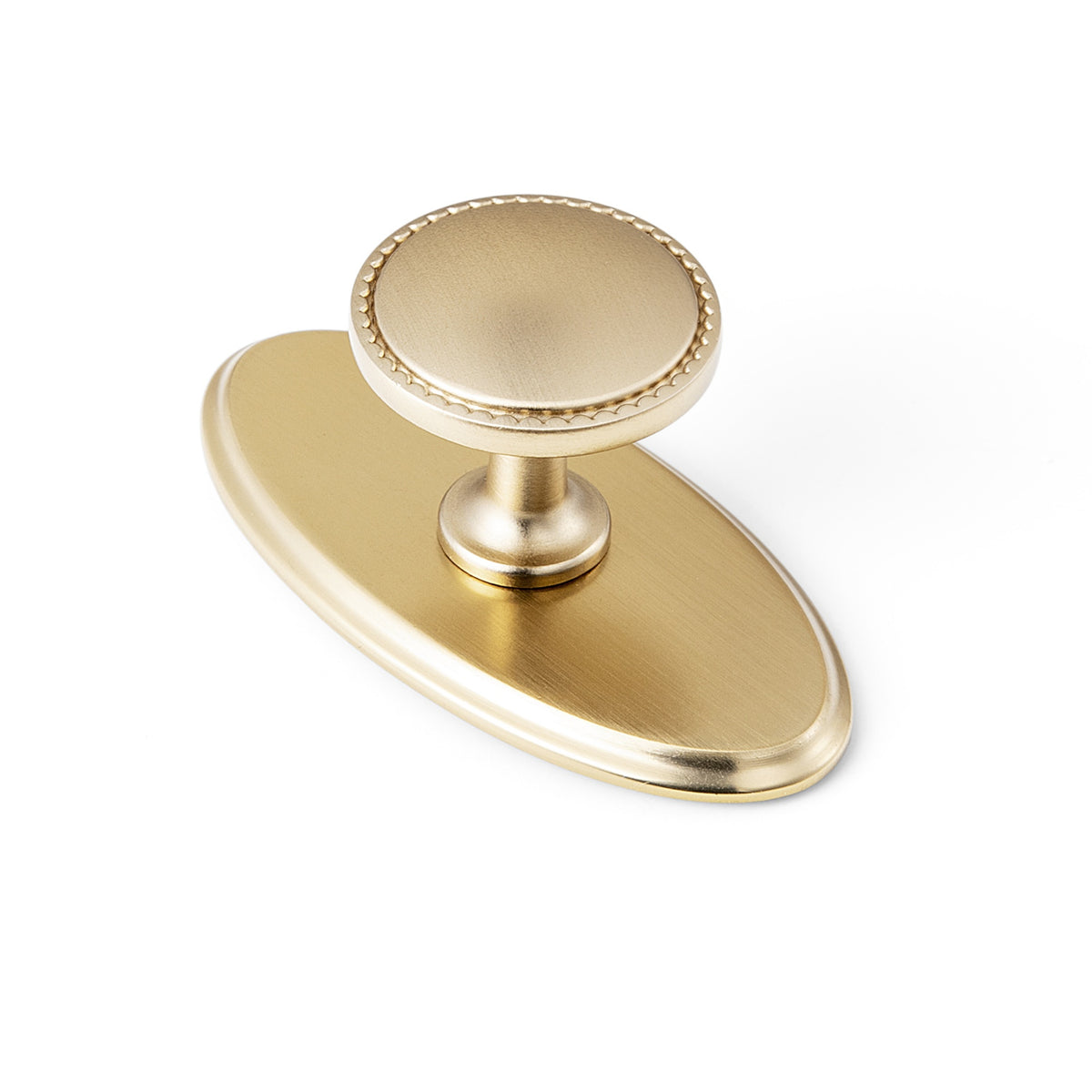 Classic Round Design Cabinet Knobs with Toothed Rim for Kitchen Drawers
