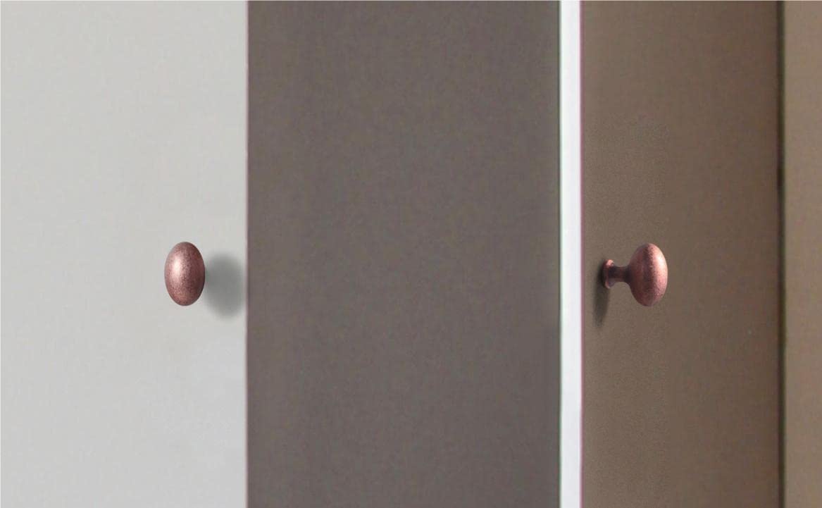 Goo-Ki 1.4 Inch Antique Oval Cabinet Knobs Zinc Alloy Drawer Knobs 6 Pack