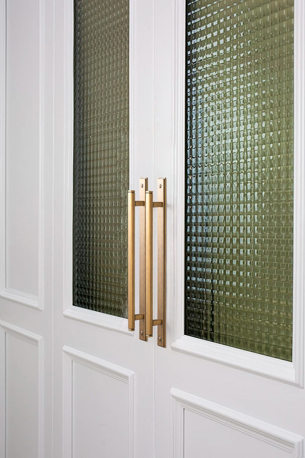 Goo-Ki 2 Pack Antique Brass Zinc Alloy Cabinet Pulls with Back Plate Kitchen Hardware Bar Handles