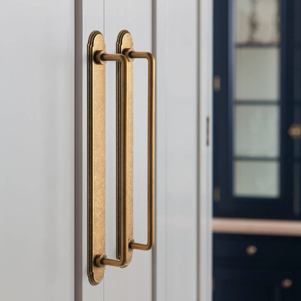 Goo-Ki 2 Pack Cabinet Bar Pulls with Back Plate Vintage Drawer Handles Home Improvement Hardware