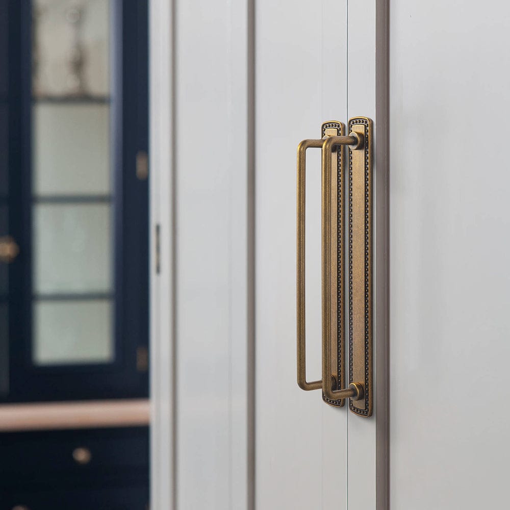 Goo-Ki 2 Pack Cabinet Bar Pulls with Back Plate Vintage Drawer Handles Home Improvement Hardware