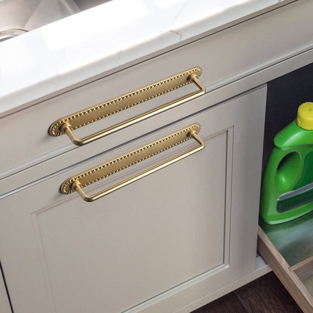 Goo-Ki 2 Pack Cabinet Bar Pulls with Back Plate Vintage Drawer Handles Home Improvement Hardware