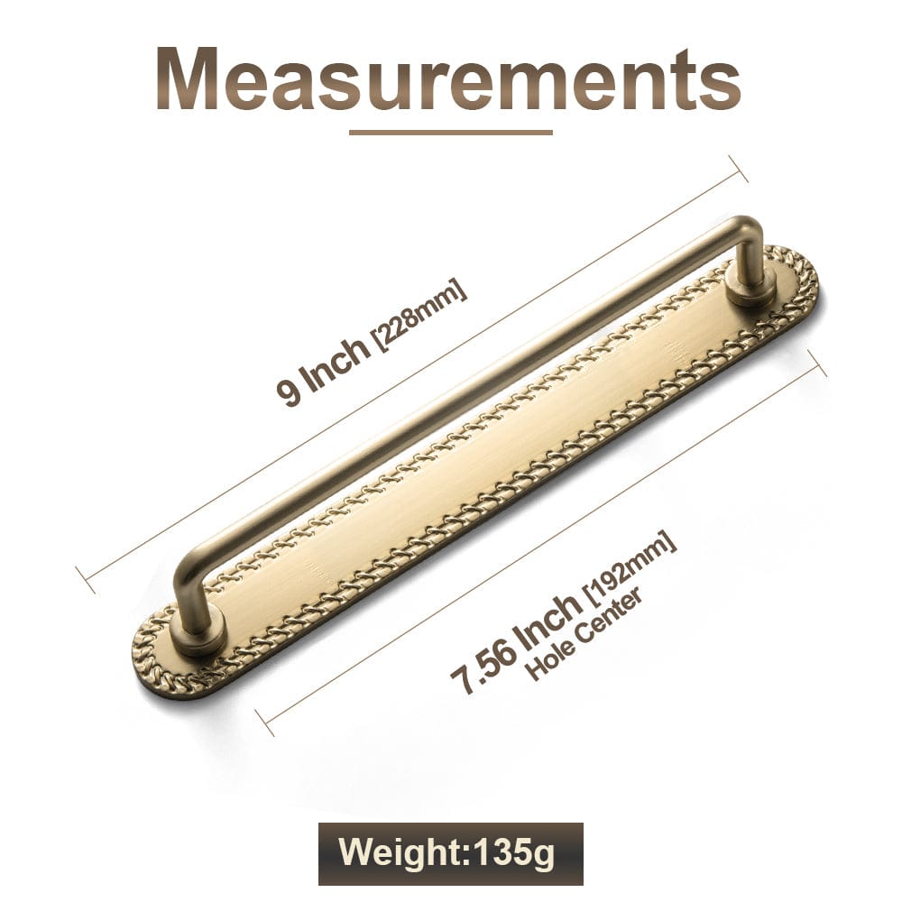 Goo-Ki 2 Pack Cabinet Bar Pulls with Back Plate Vintage Drawer Handles Home Improvement Hardware