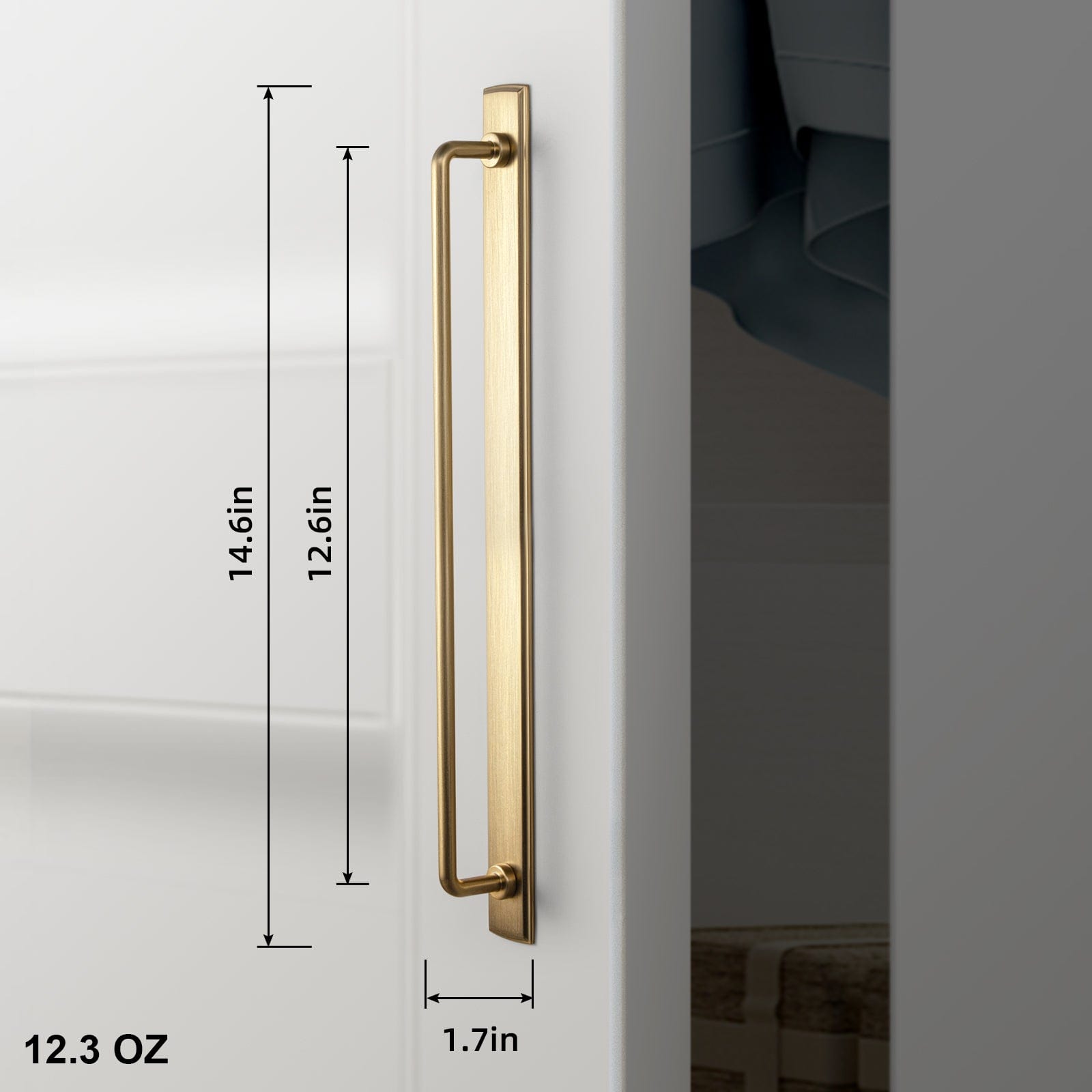 Goo-Ki 2 Pack Cabinet Bar Pulls with Back Plate Vintage Drawer Handles Home Improvement Hardware