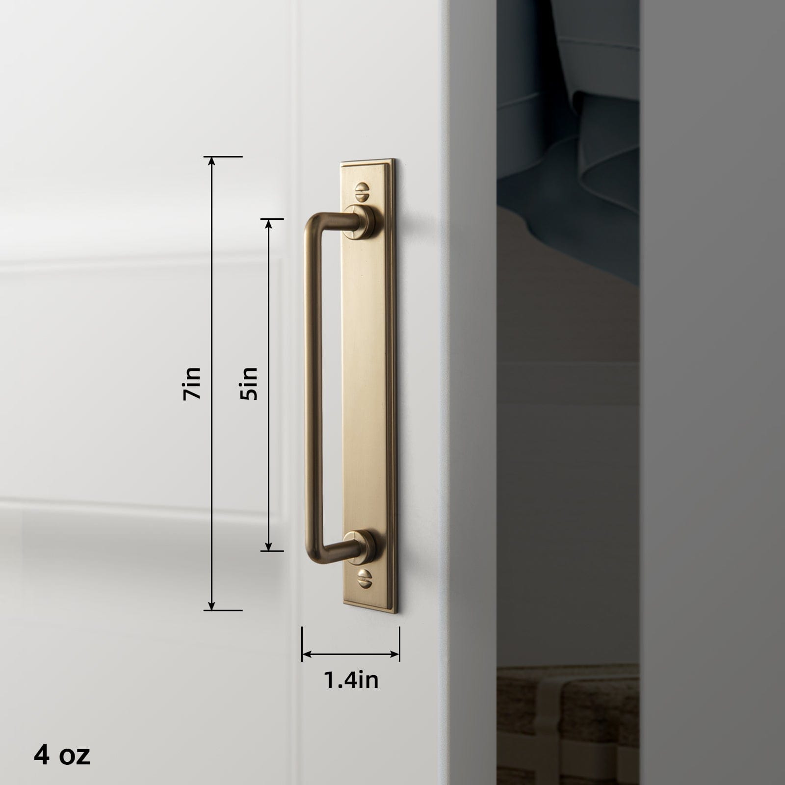 Goo-Ki 2 Pack Cabinet Bar Pulls with Back Plate Vintage Drawer Handles Home Improvement Hardware