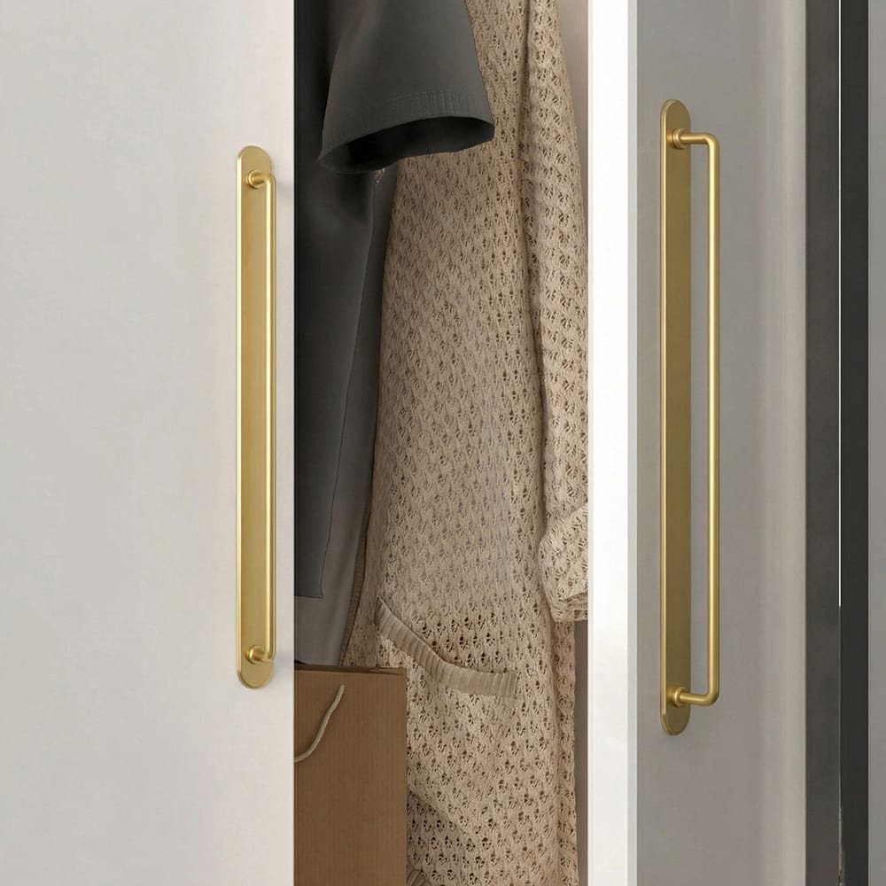 Goo-Ki 2 Pack Cabinet Bar Pulls with Back Plate Vintage Drawer Handles Home Improvement Hardware