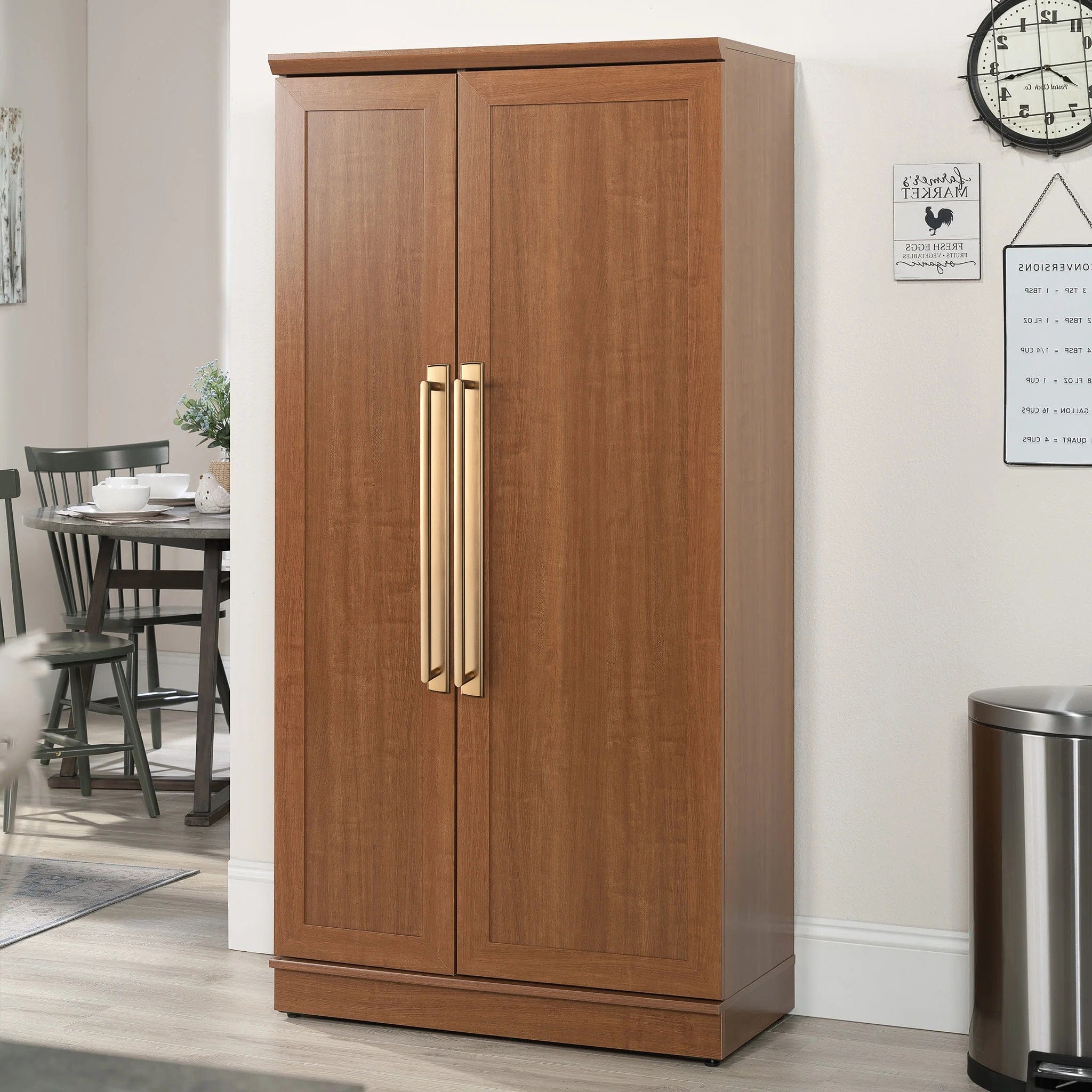 Goo-Ki 2 Pack Cabinet Handles with Back Plate Vintage Kitchen Drawer Pulls with Subtle Curves