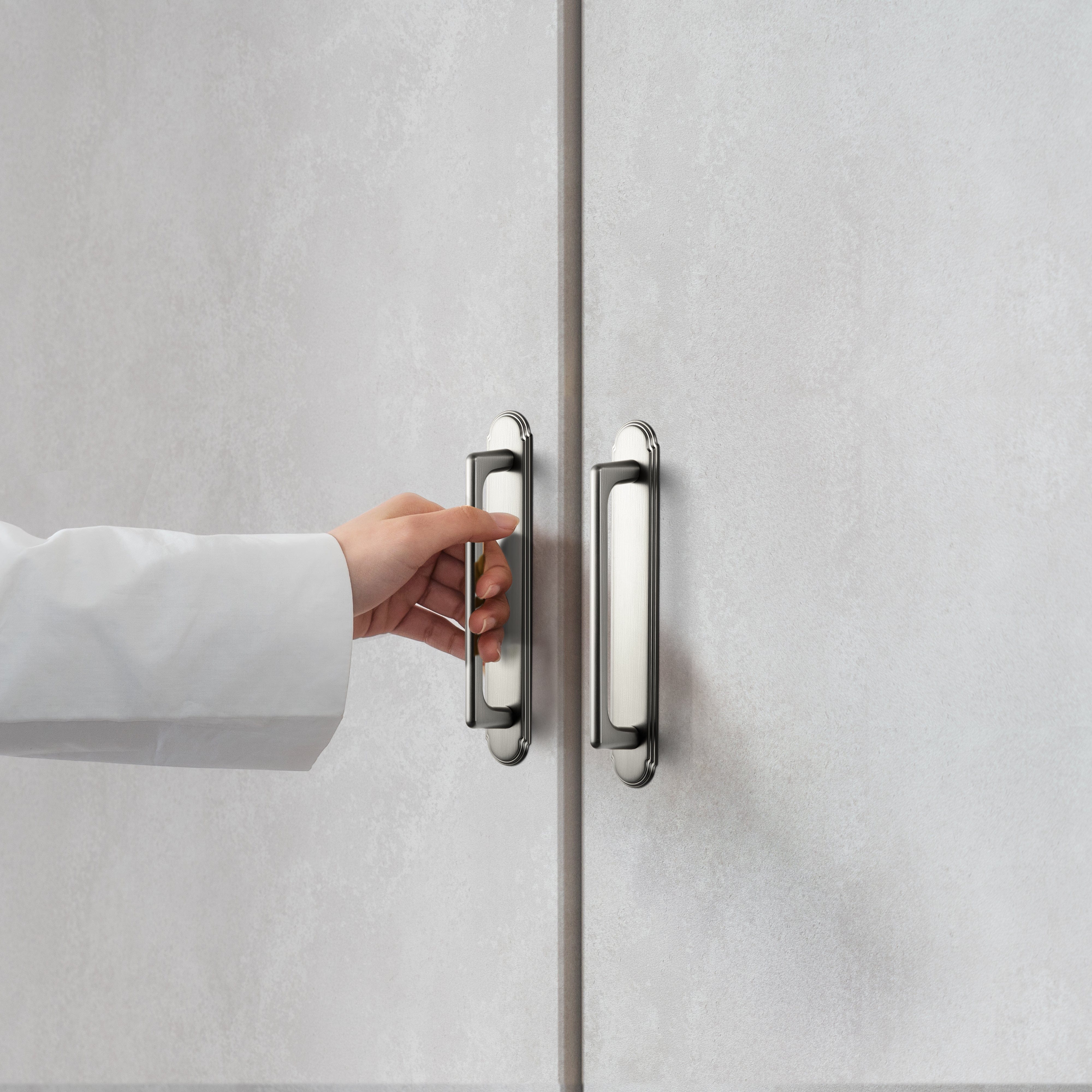 Goo-Ki 2 Pack Classic Cabinet Bar Pulls with Back Plate Zinc Alloy Cabinet Handle with Long Back Plate