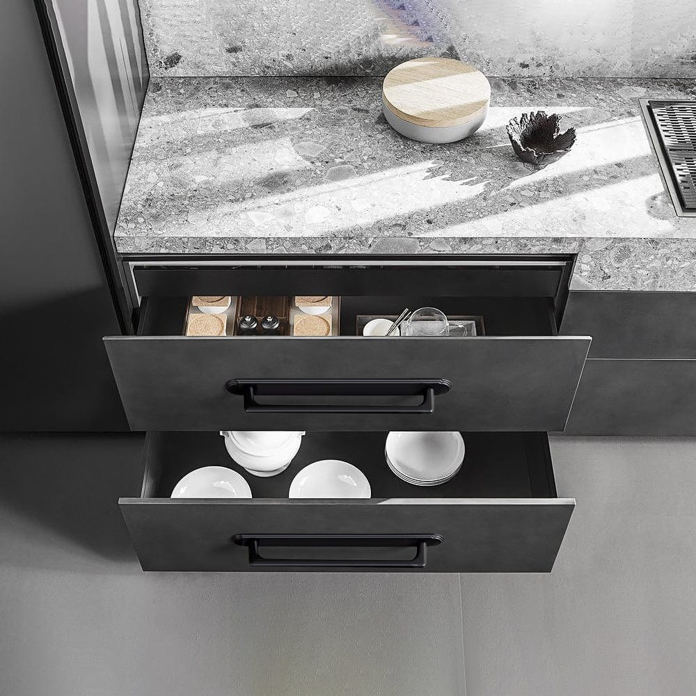 Goo-Ki 2 Pack Classic Cabinet Bar Pulls with Back Plate Zinc Alloy Cabinet Handle with Long Back Plate