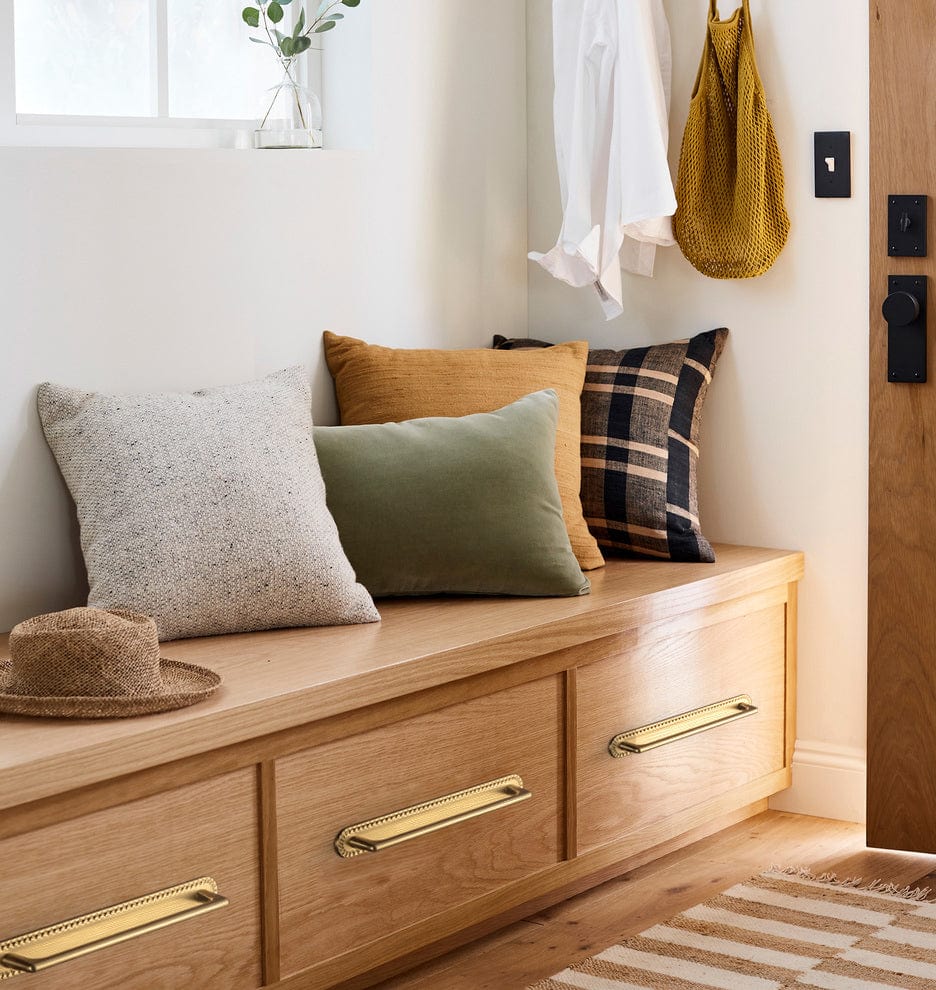 Goo-Ki 2 Pack Classic Cabinet Bar Pulls with Back Plate Zinc Alloy Cabinet Handle with Long Back Plate