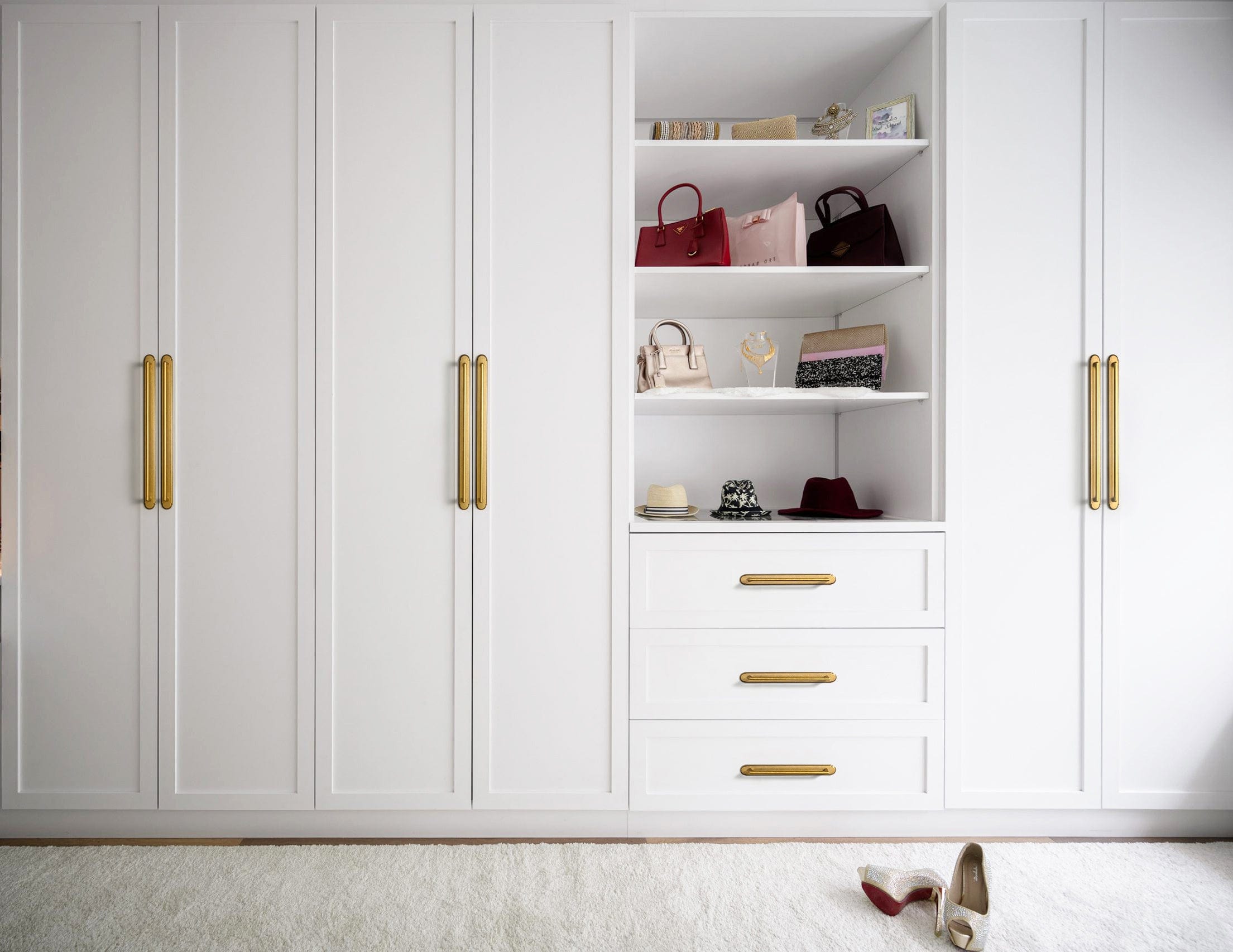 Goo-Ki 2 Pack Classic Cabinet Bar Pulls with Back Plate Zinc Alloy Cabinet Handle with Long Back Plate