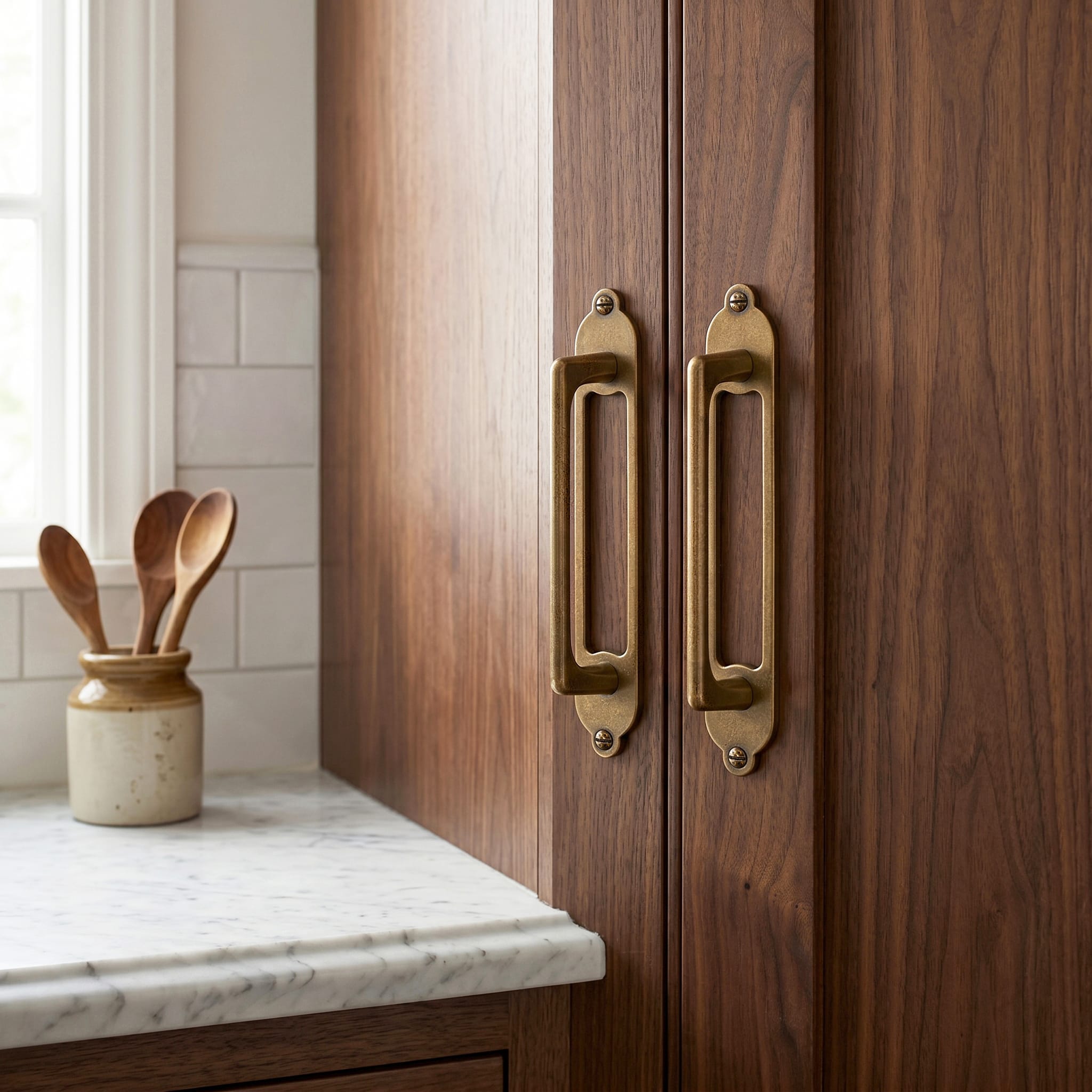 Goo-Ki 2 Pack Decorative Cabinet Bar Pulls with Back Plate Zinc Alloy Cabinet Handle with Long Back Plate