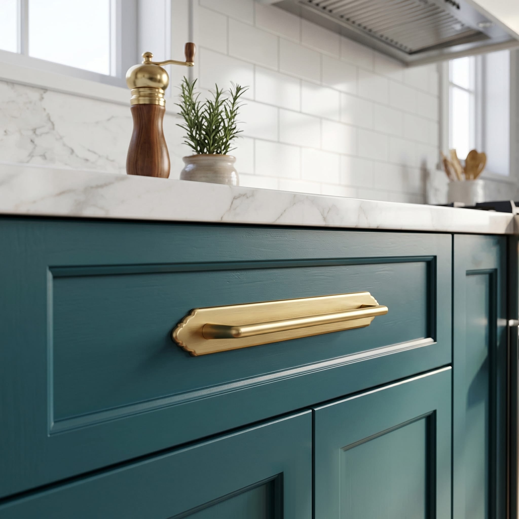 Goo-Ki 2 Pack Decorative Cabinet Bar Pulls with Back Plate Zinc Alloy Cabinet Handle with Long Back Plate
