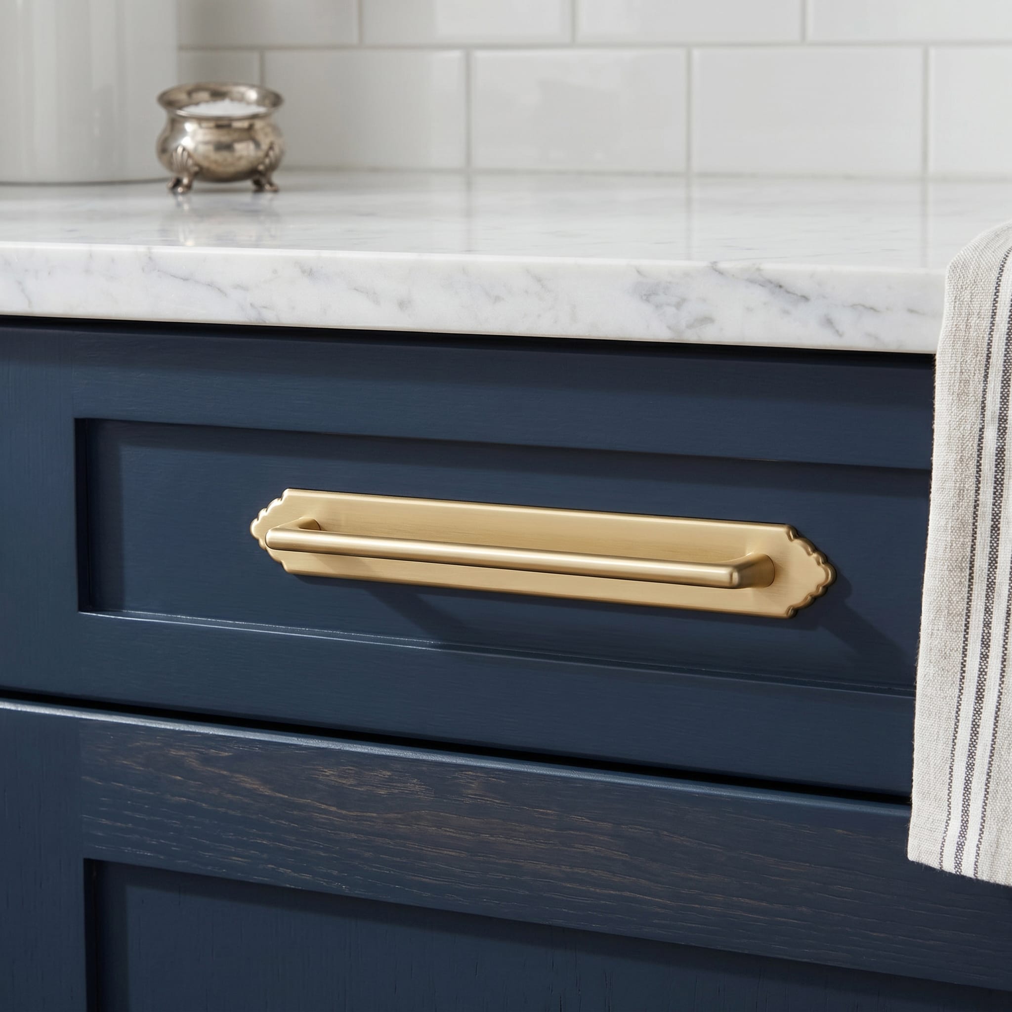 Goo-Ki 2 Pack Decorative Cabinet Bar Pulls with Back Plate Zinc Alloy Cabinet Handle with Long Back Plate