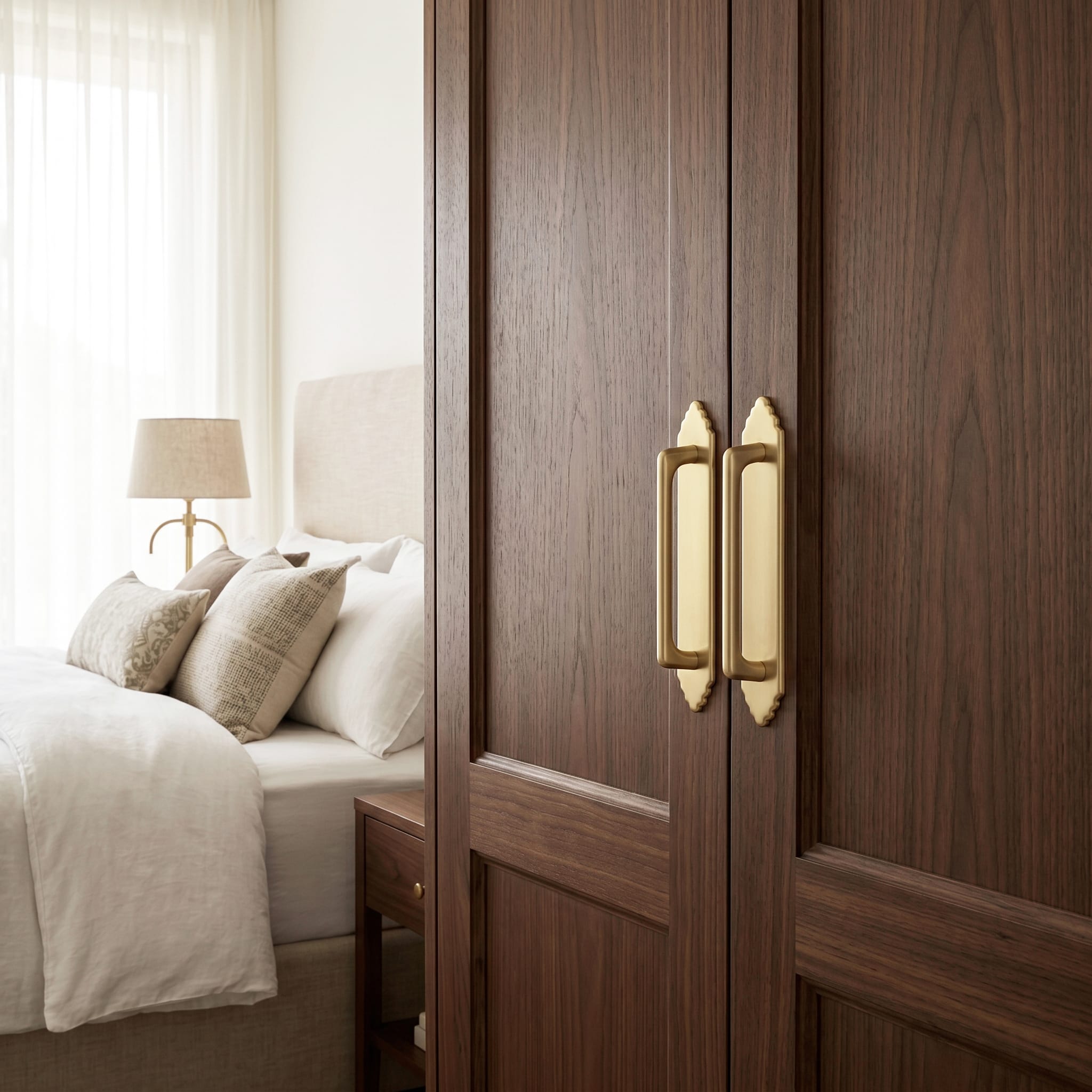 Goo-Ki 2 Pack Decorative Cabinet Bar Pulls with Back Plate Zinc Alloy Cabinet Handle with Long Back Plate
