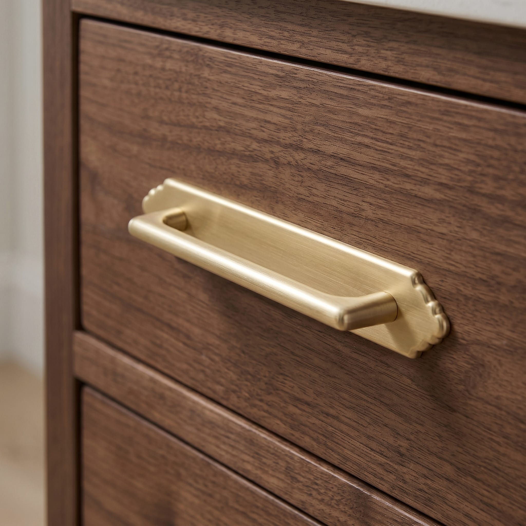 Goo-Ki 2 Pack Decorative Cabinet Bar Pulls with Back Plate Zinc Alloy Cabinet Handle with Long Back Plate