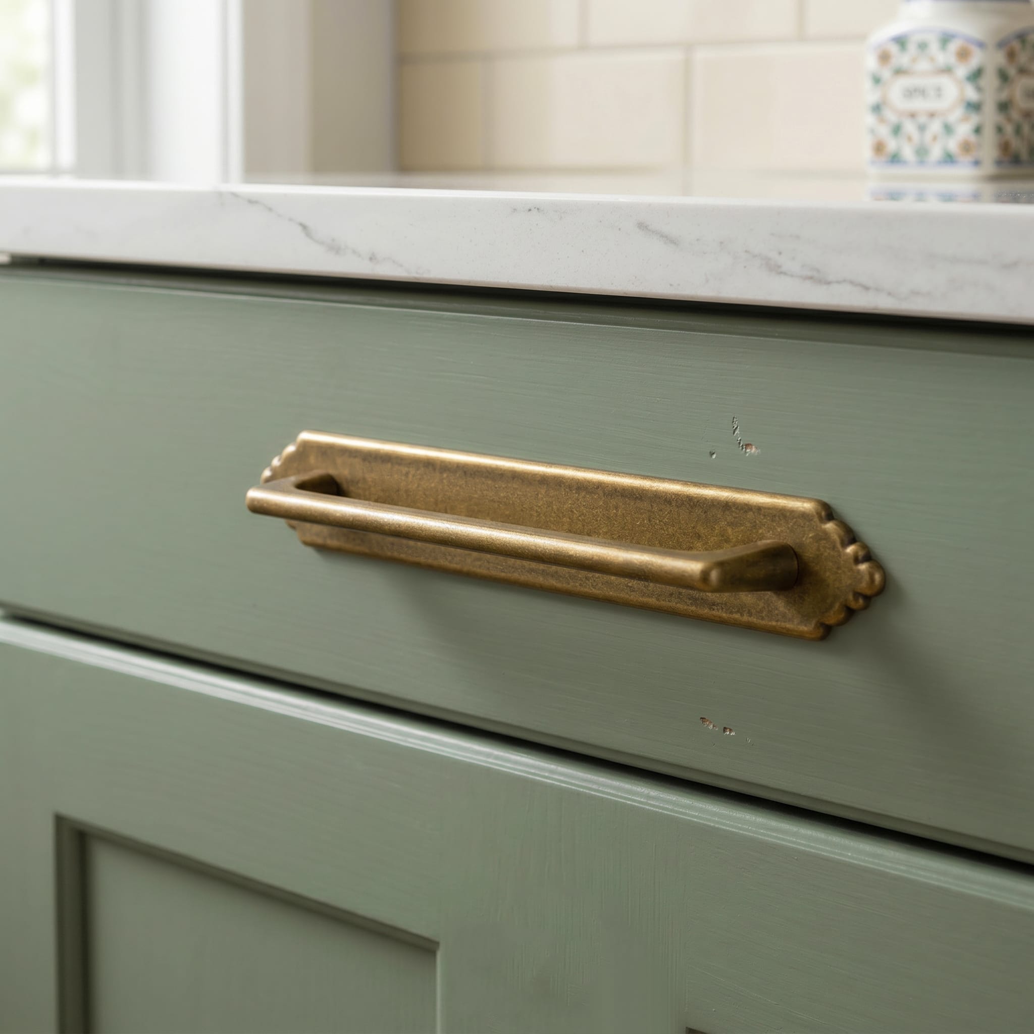 Goo-Ki 2 Pack Decorative Cabinet Bar Pulls with Back Plate Zinc Alloy Cabinet Handle with Long Back Plate