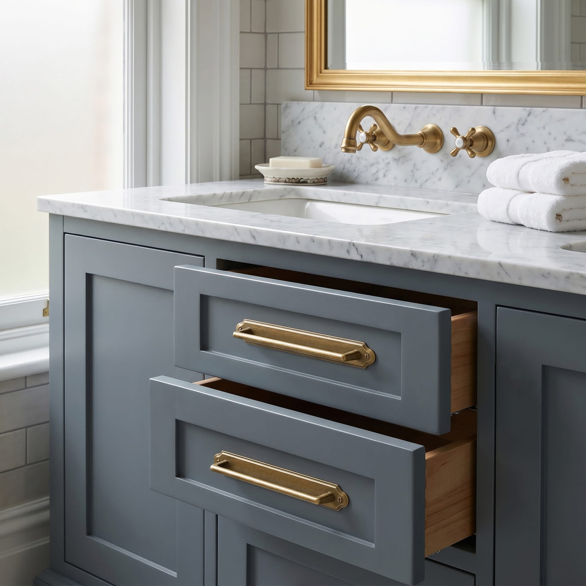 Goo-Ki 2 Pack Decorative Cabinet Bar Pulls with Back Plate Zinc Alloy Cabinet Handle with Long Back Plate