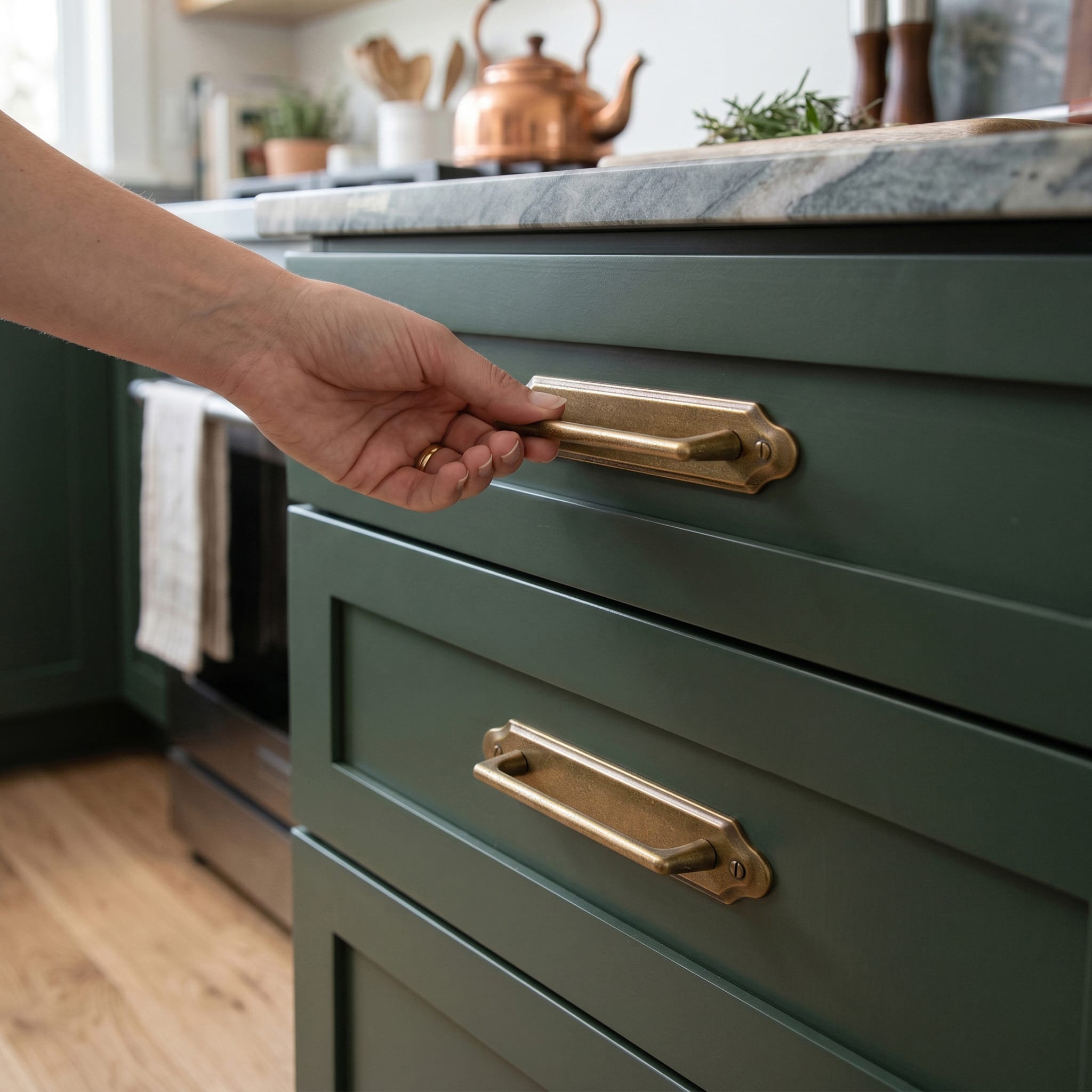 Goo-Ki 2 Pack Decorative Cabinet Bar Pulls with Back Plate Zinc Alloy Cabinet Handle with Long Back Plate