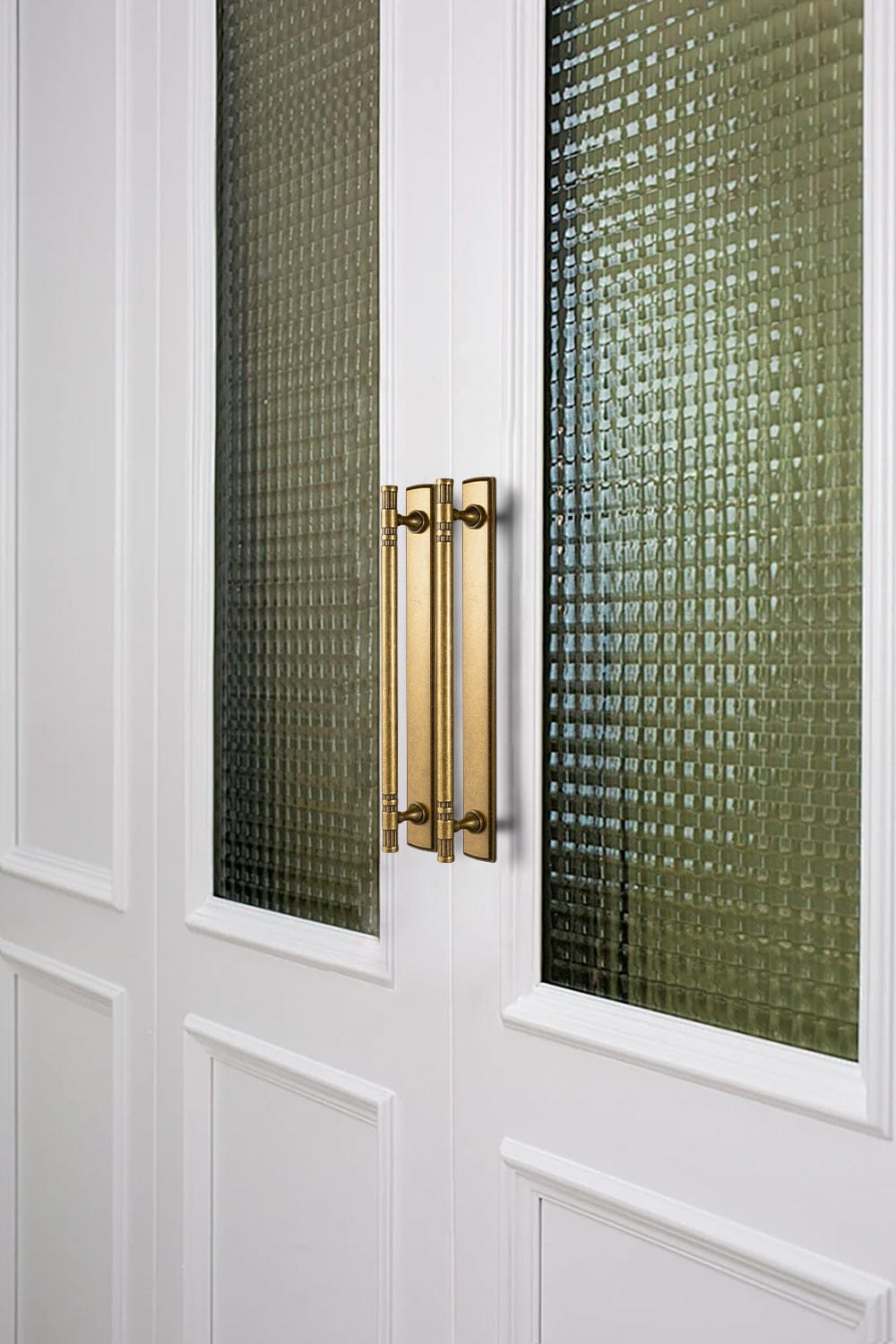 Goo-Ki 2 Pack Elegant Linear Shape Cabinet Handles Zinc Alloy Drawer Pulls with Back Plate