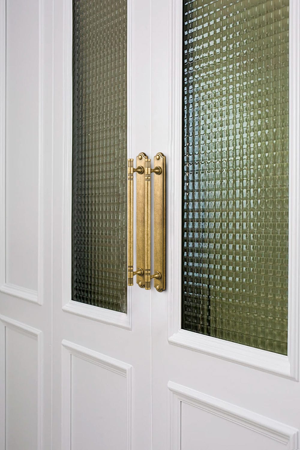 Goo-Ki 2 Pack Elegant Linear Shape Cabinet Handles Zinc Alloy Drawer Pulls with Back Plate