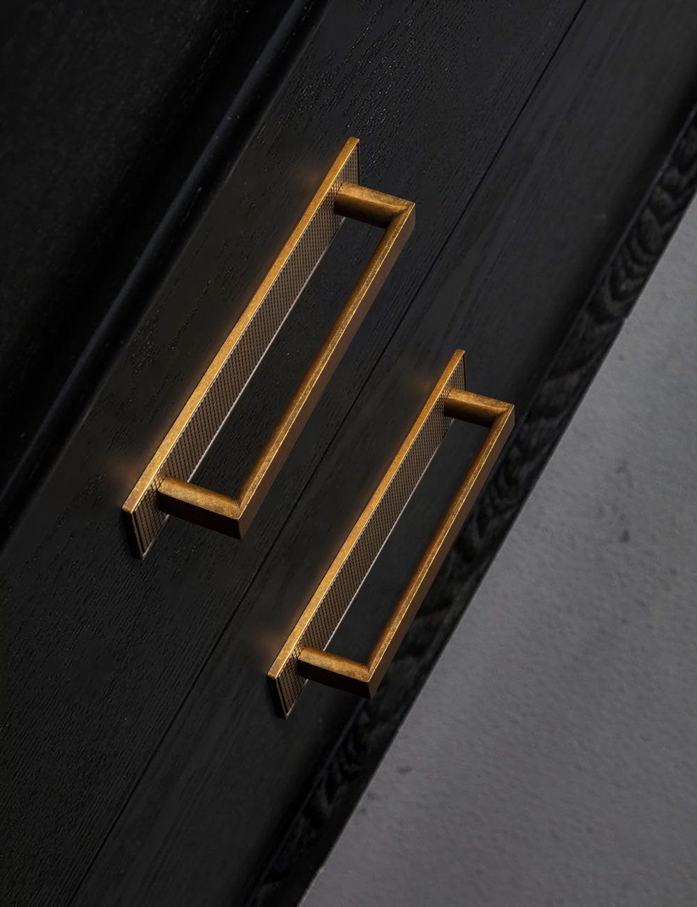 Goo-Ki 2 Pack Long Cabinet Bar Pulls with Back Plates Solid Drawer Handles Set