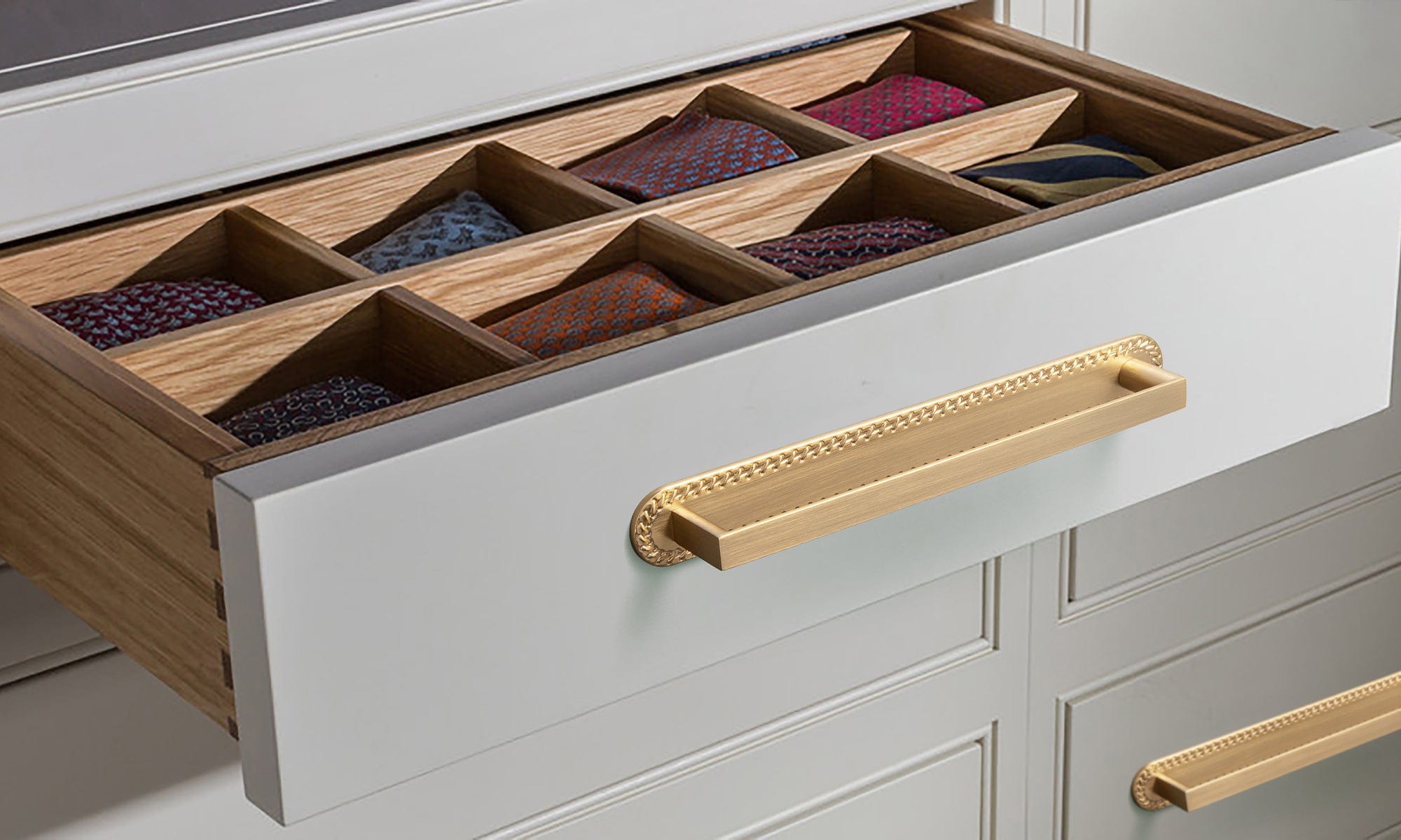 Goo-Ki 2 Pack Long Cabinet Bar Pulls with Back Plates Solid Drawer Handles Set