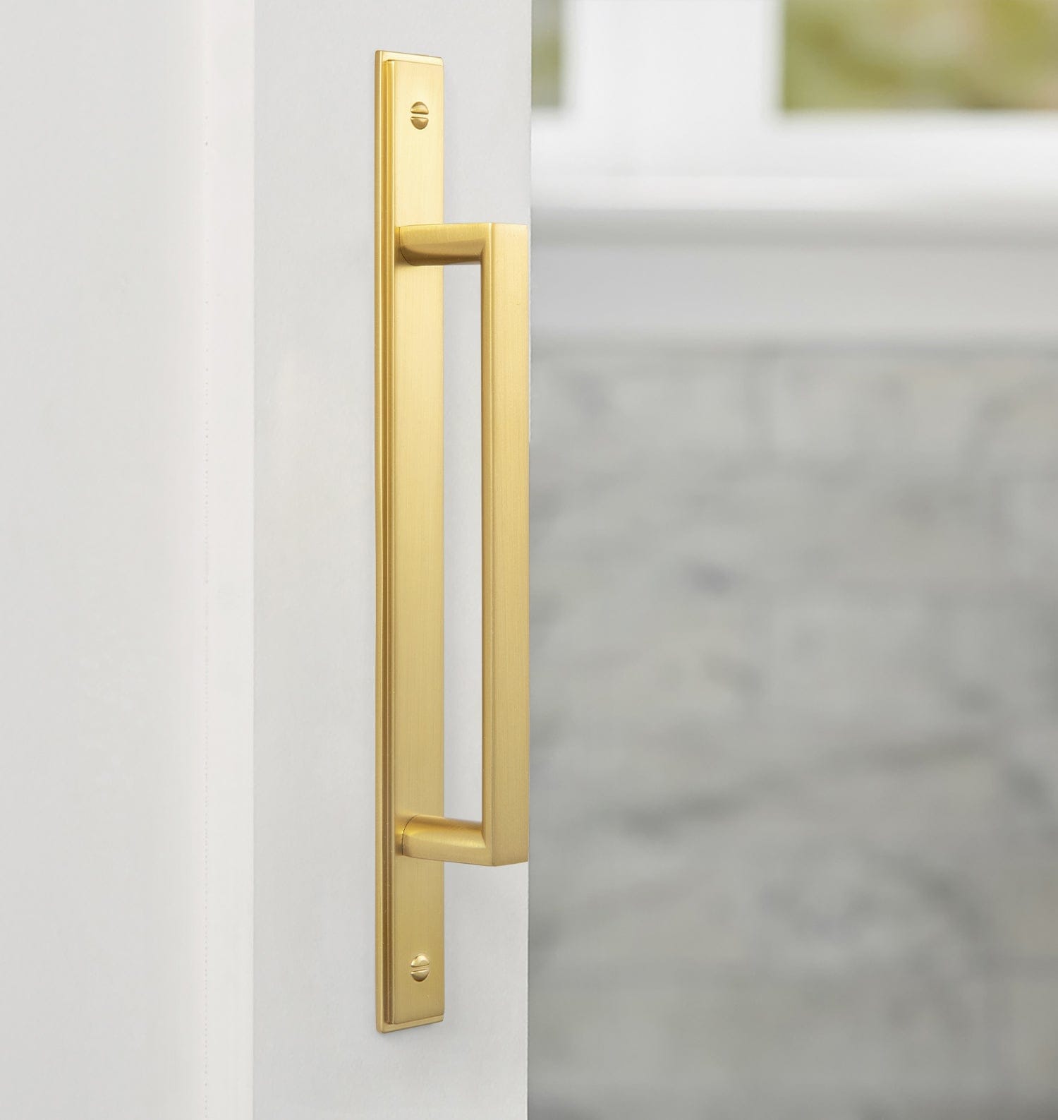 Goo-Ki 2 Pack Long Cabinet Bar Pulls with Back Plates Solid Drawer Handles Set