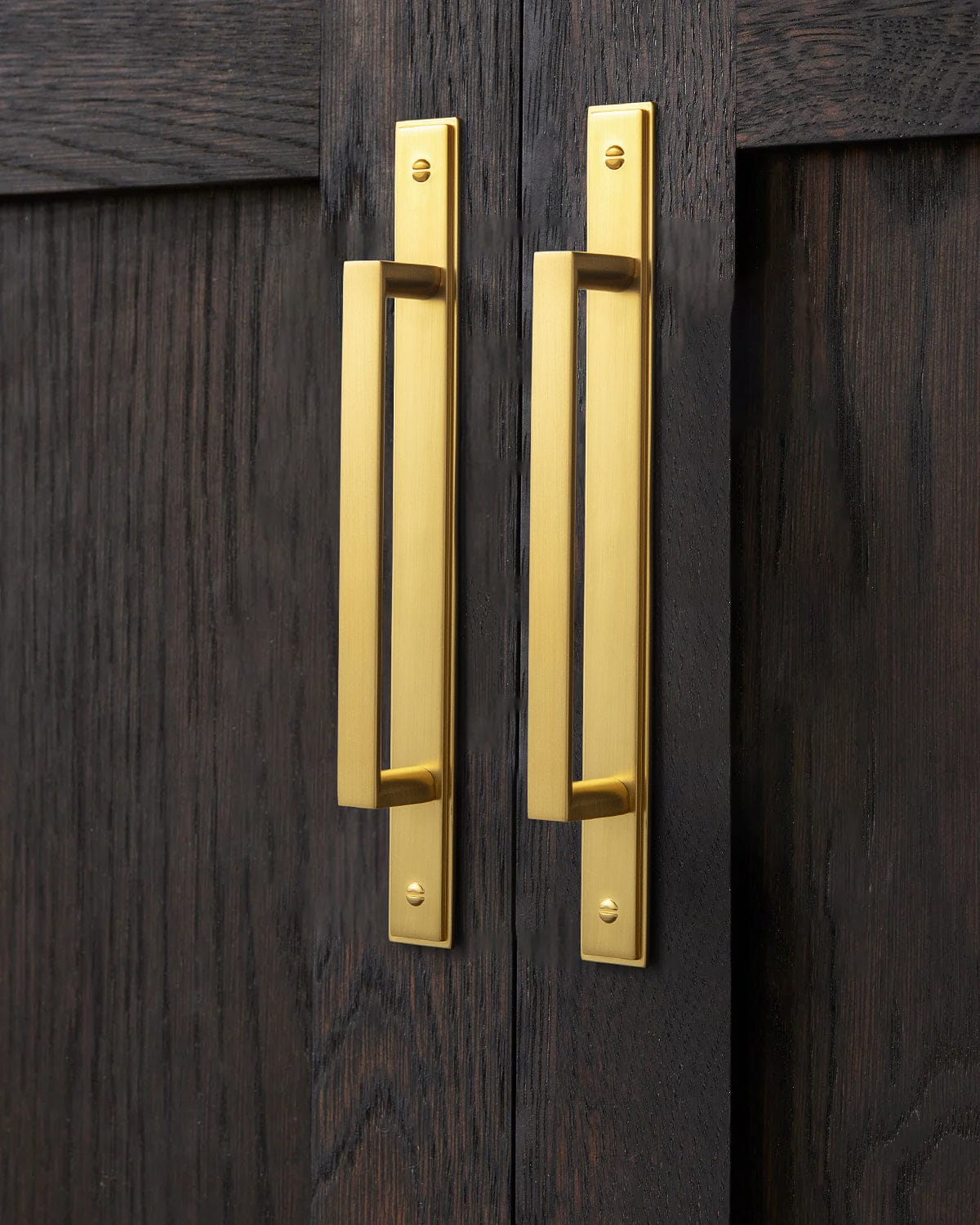 Goo-Ki 2 Pack Long Cabinet Bar Pulls with Back Plates Solid Drawer Handles Set