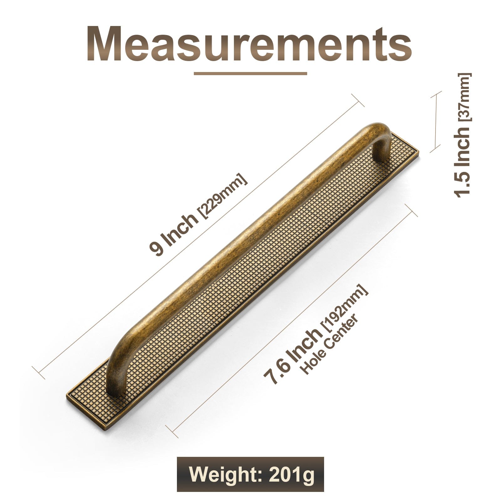 Goo-Ki 2 Pack Modern Geometric Zinc Alloy Cabinet Pulls with Back Plate Sleek Curved Sturdy Cabinet Handles