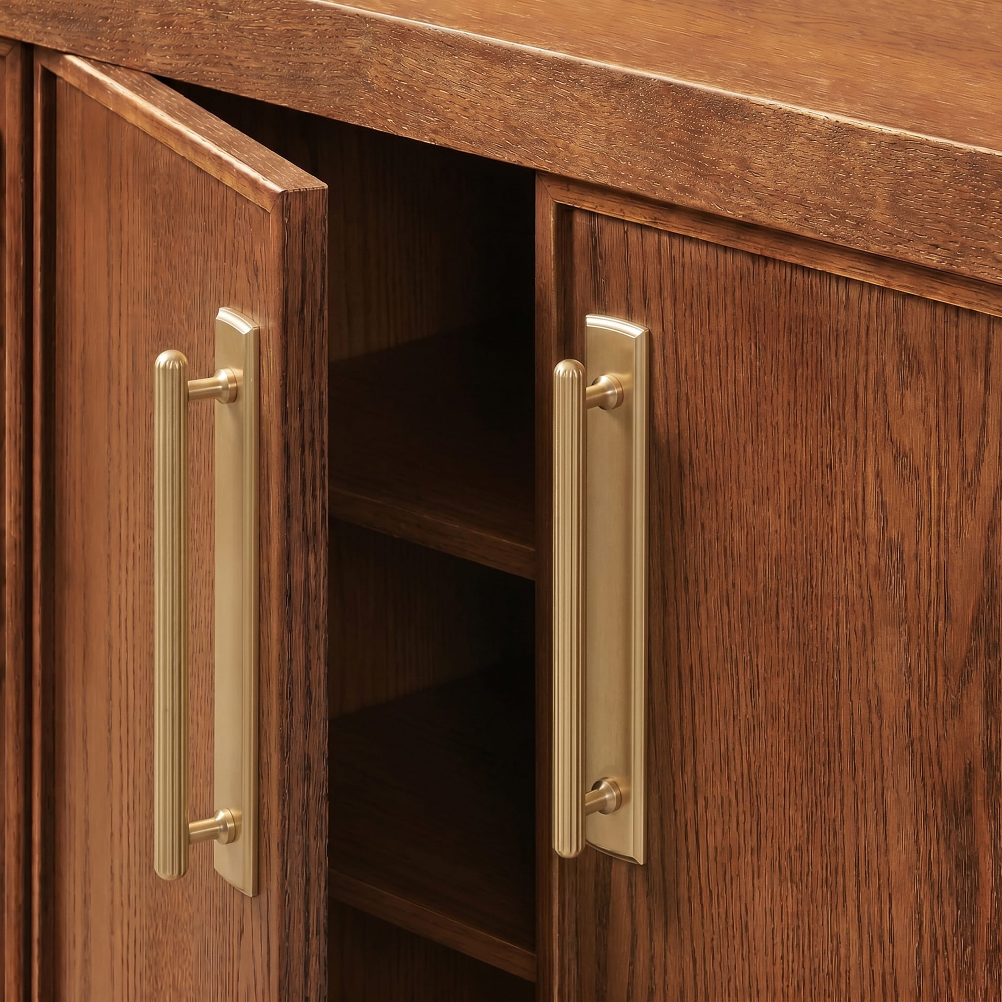 Goo-Ki 2 Pack Ribbed Fluted Cabinet Pull Handle with Backplate, Vintage Zinc Alloy Drawer Bar Pull