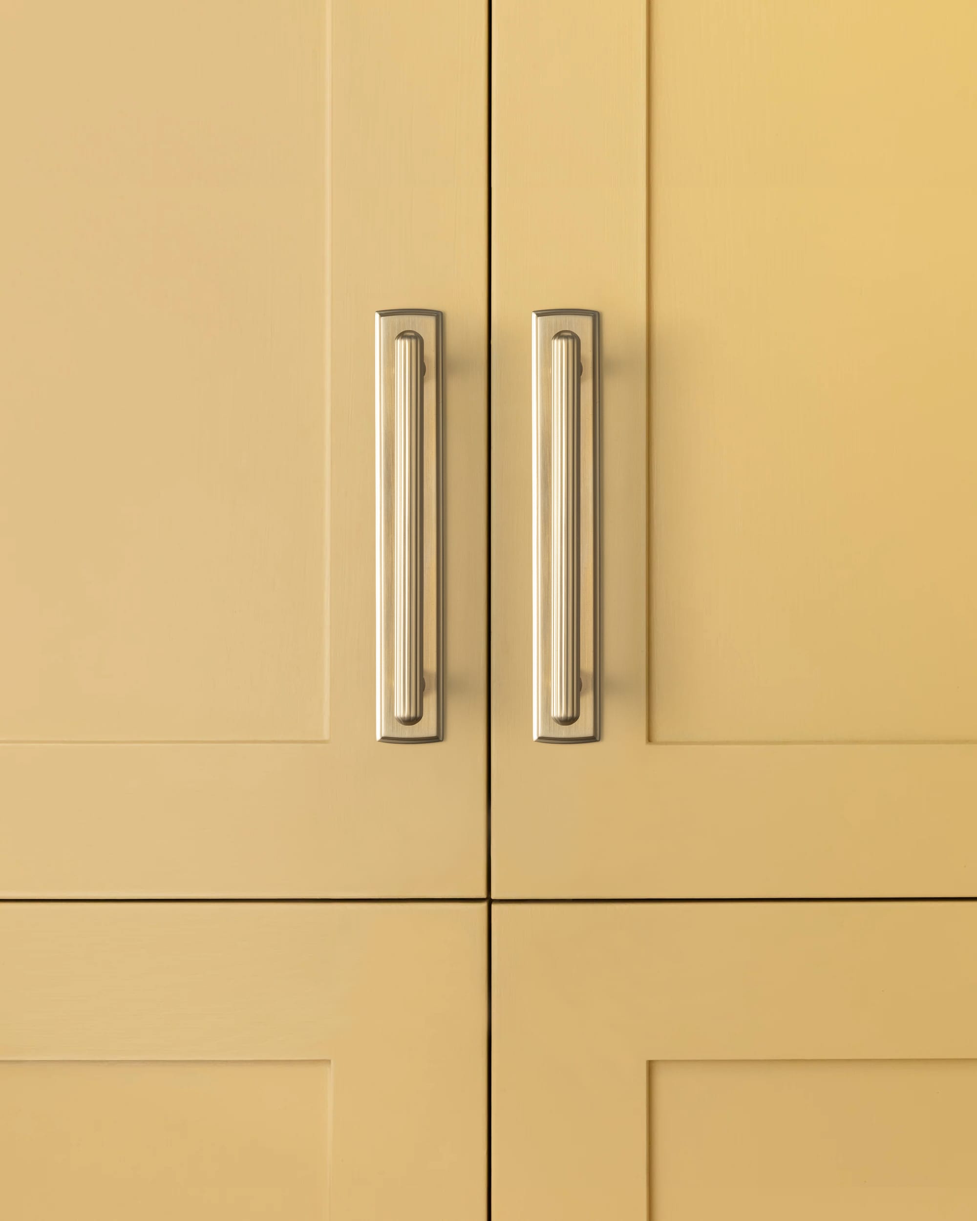 Goo-Ki 2 Pack Ribbed Fluted Cabinet Pull Handle with Backplate, Vintage Zinc Alloy Drawer Bar Pull