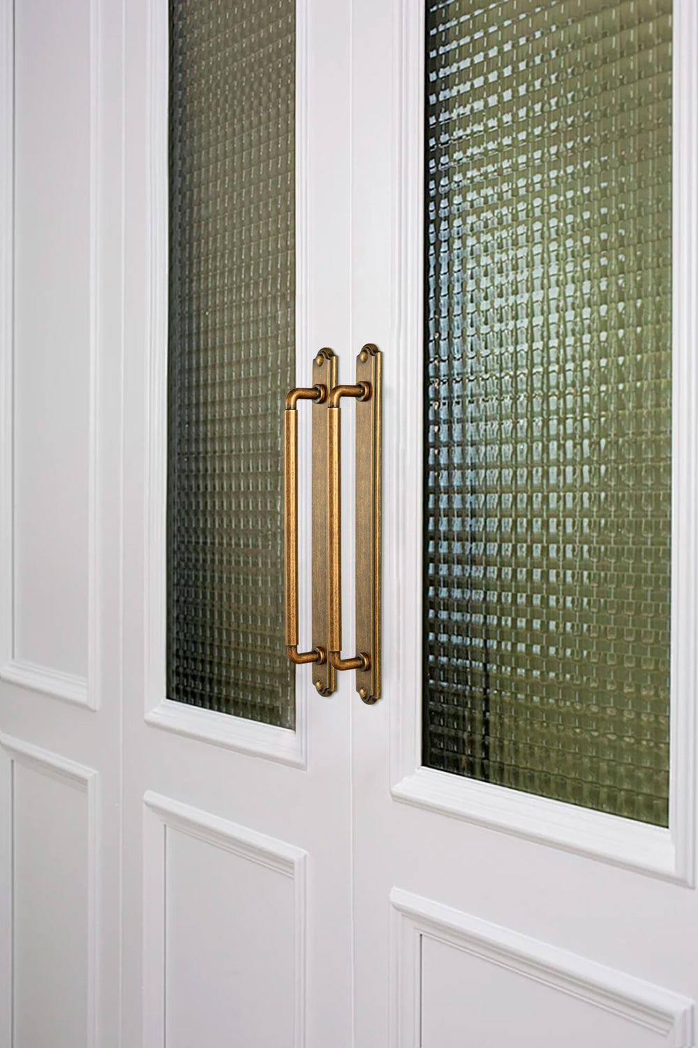 Goo-Ki 2 Pack Sturdy Zinc Alloy Cabinet Pulls with Back Plate Set: Uniquely Angular Design for Modern Spaces