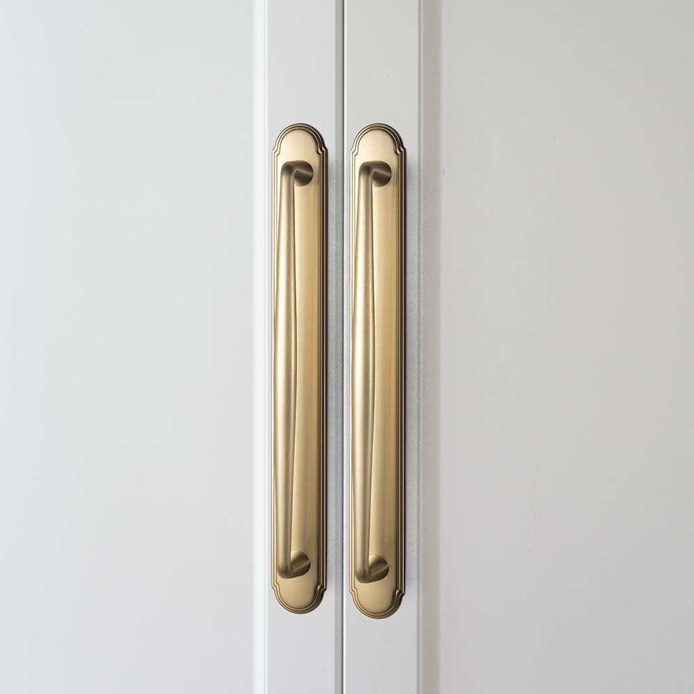 Goo-Ki 2 Pack Vintage Zinc Alloy Cabinet Pulls with Back Plate - Furniture Handles for Kitchen Cupboards