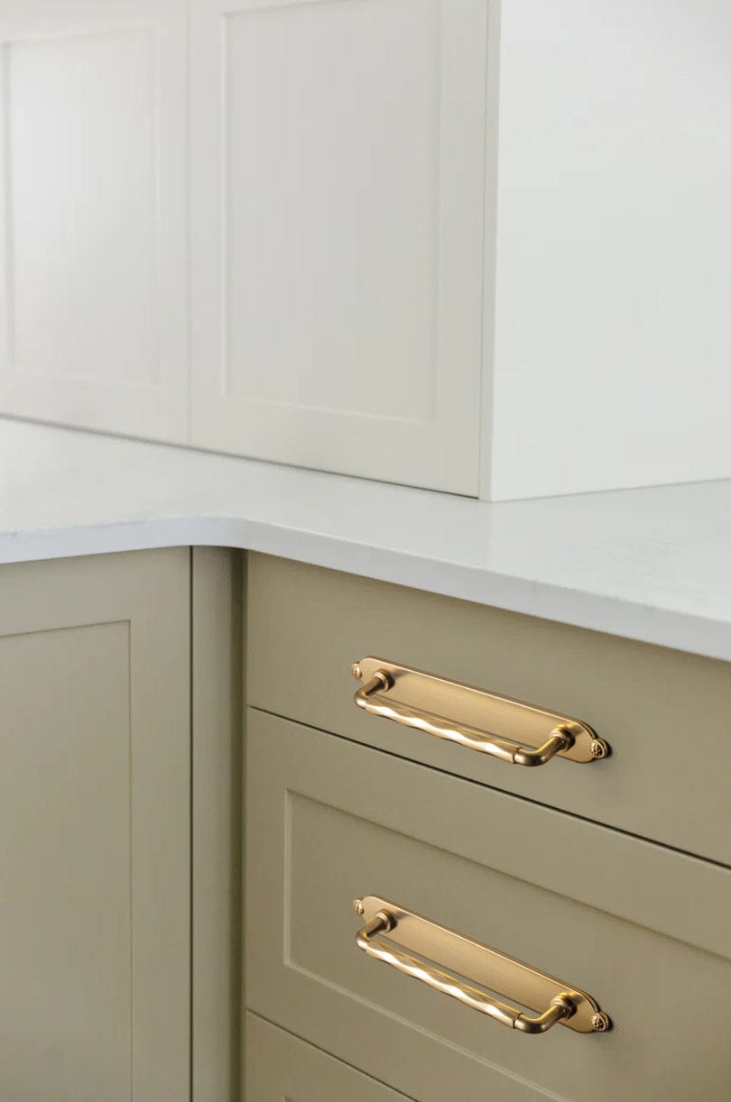 Goo-Ki 2 Pack Zinc Alloy Drawer Pulls with Back Plate Twisted Design Decorative Handles for Kitchen Cabinets