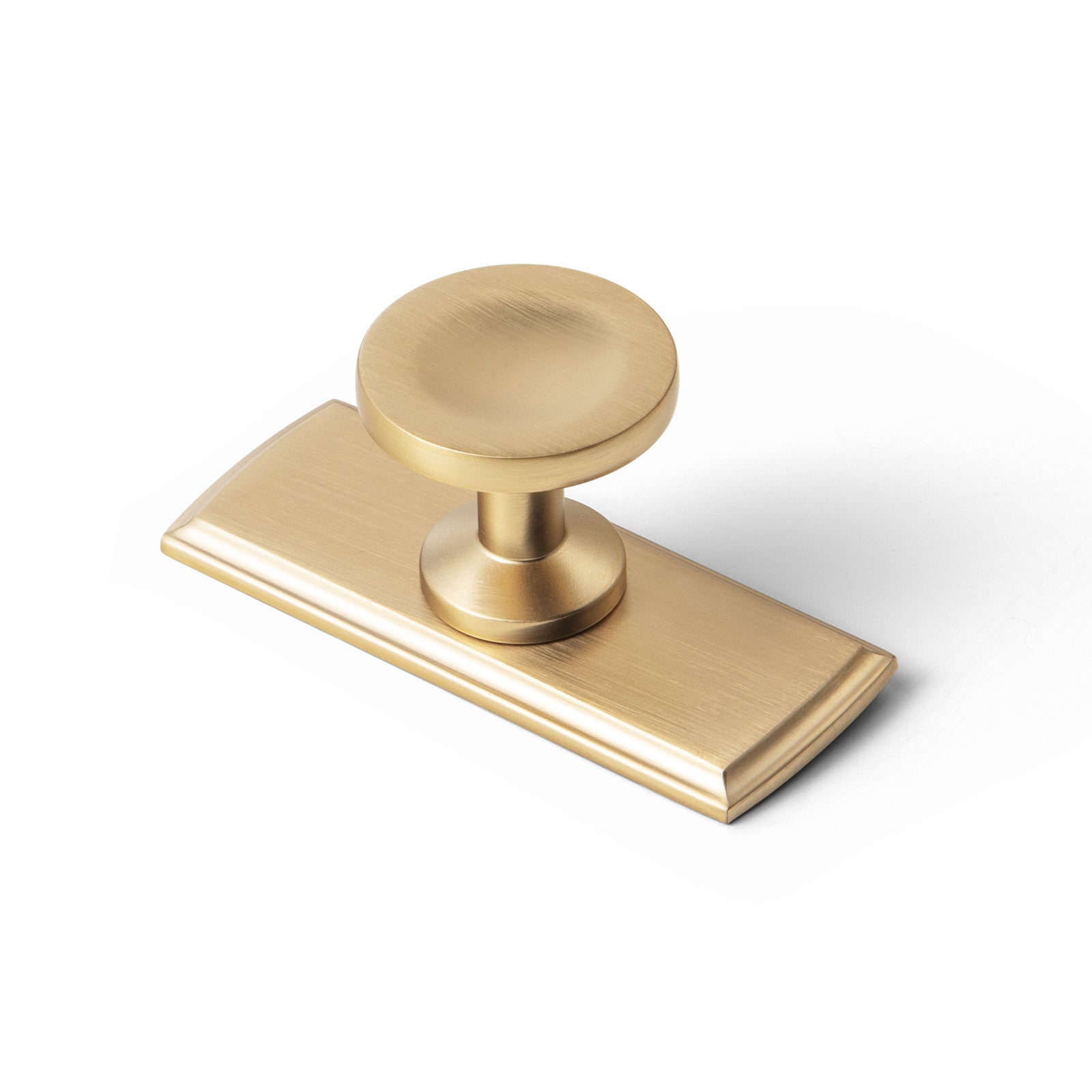 Goo-Ki 2502 / Champagne Bronze / G011 6 Pack Assorted Shaped Zinc Alloy Cabinet Hardware - Knobs and Back Plates for Stylish Furniture