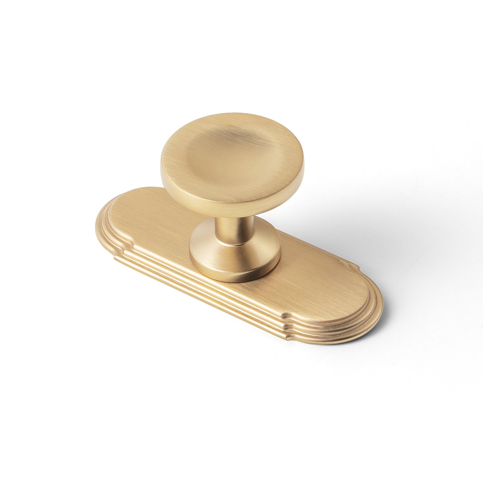 Goo-Ki 2502 / Champagne Bronze / G014 6 Pack Assorted Shaped Zinc Alloy Cabinet Hardware - Knobs and Back Plates for Stylish Furniture
