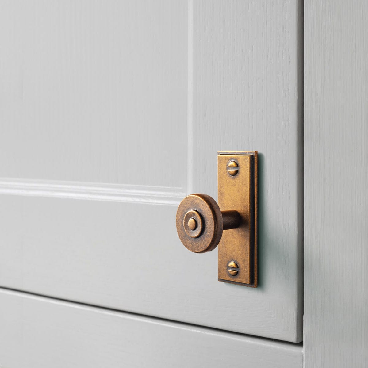 Goo-Ki 6 Pack Assorted Shaped Zinc Alloy Cabinet Hardware - Knobs and Back Plates for Stylish Furniture