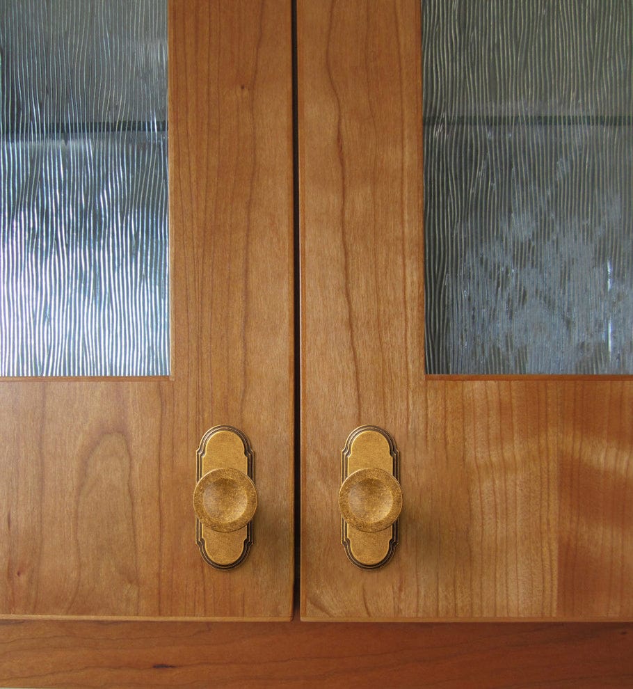 Goo-Ki 6 Pack Assorted Shaped Zinc Alloy Cabinet Hardware - Knobs and Back Plates for Stylish Furniture