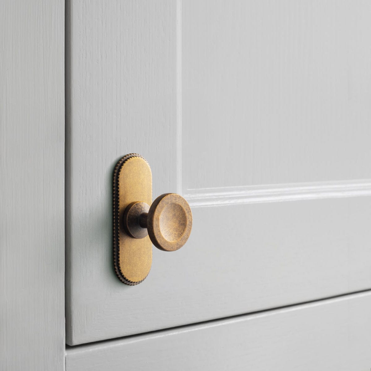 Goo-Ki 6 Pack Assorted Shaped Zinc Alloy Cabinet Hardware - Knobs and Back Plates for Stylish Furniture