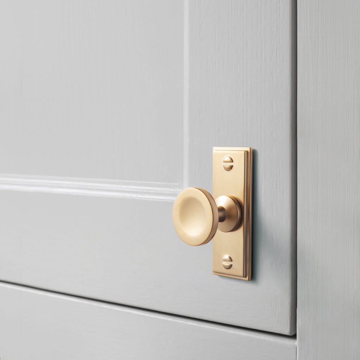 Goo-Ki 6 Pack Assorted Shaped Zinc Alloy Cabinet Hardware - Knobs and Back Plates for Stylish Furniture